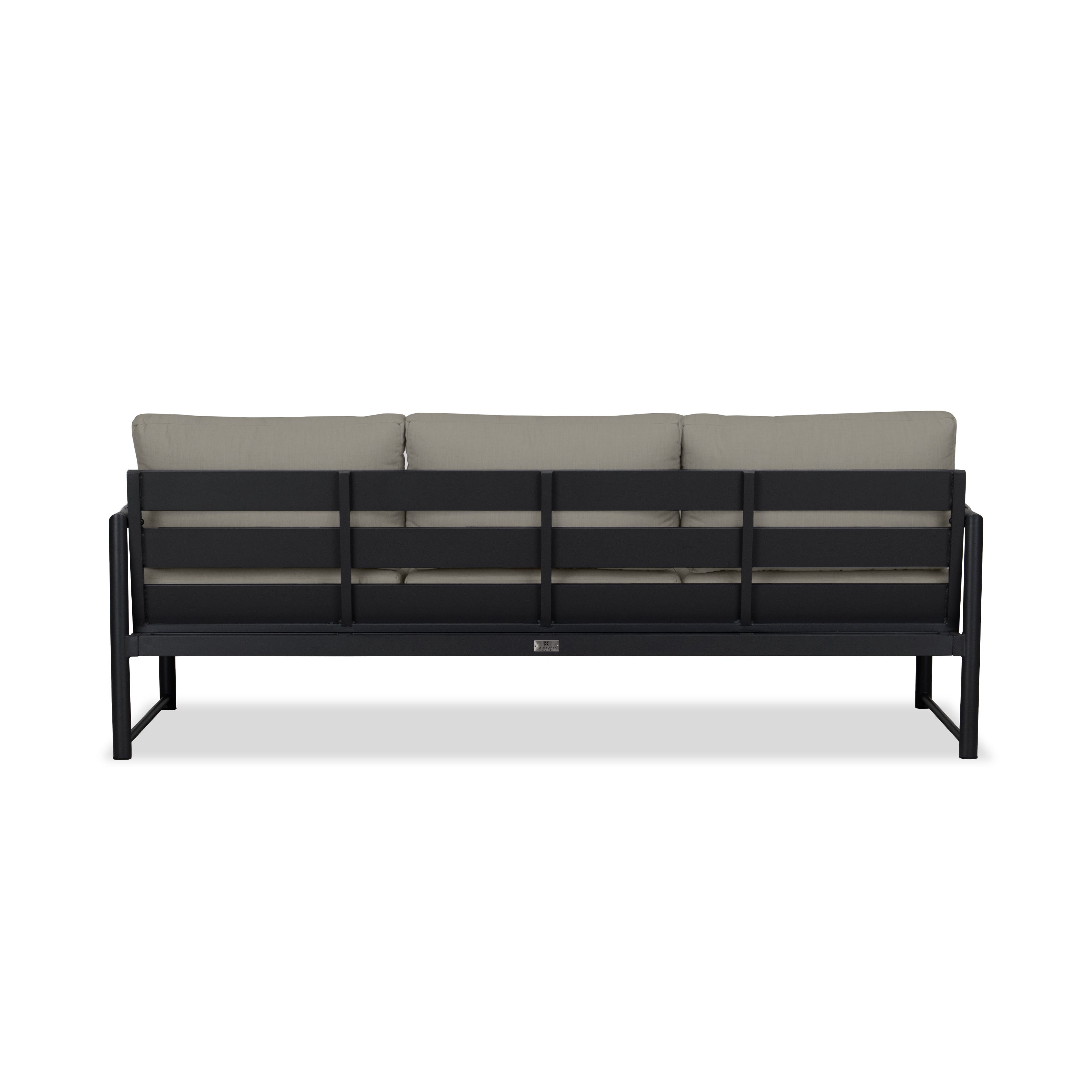 Alto Sofa#Finish_Black#Fabric_Canvas Charcoal
