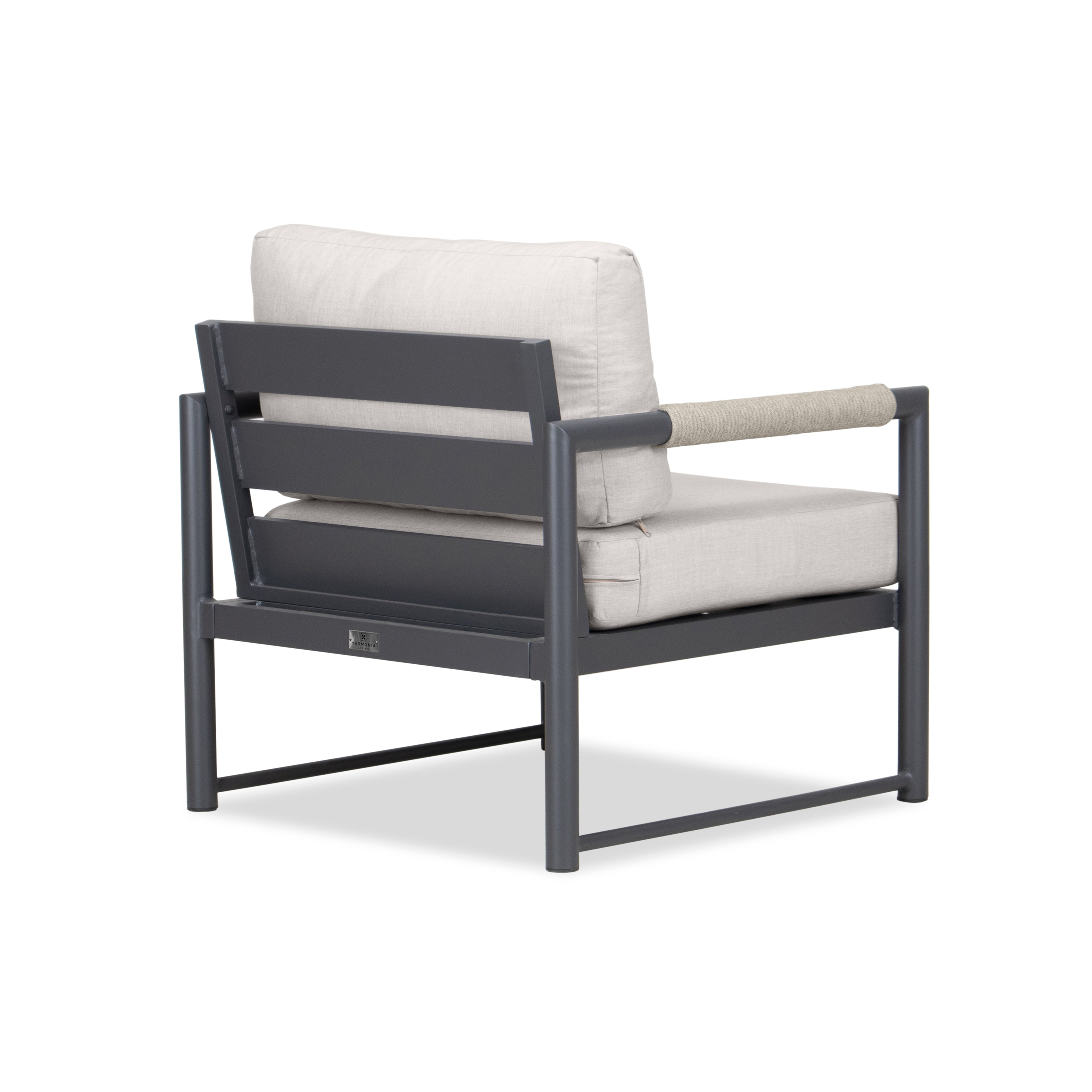 Alto Club Chair - Slate - Cast Silver
