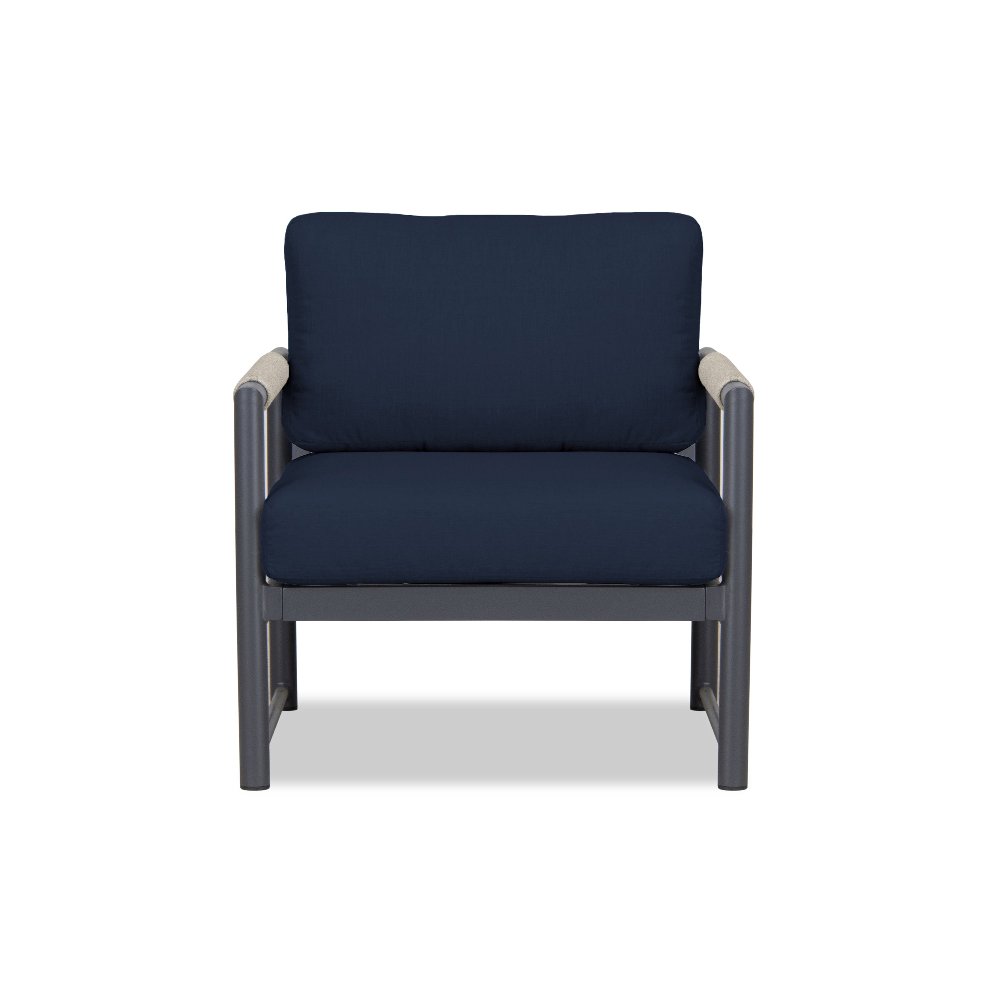 Alto Club Chair#Finish_Slate#Fabric_Spectrum Indigo