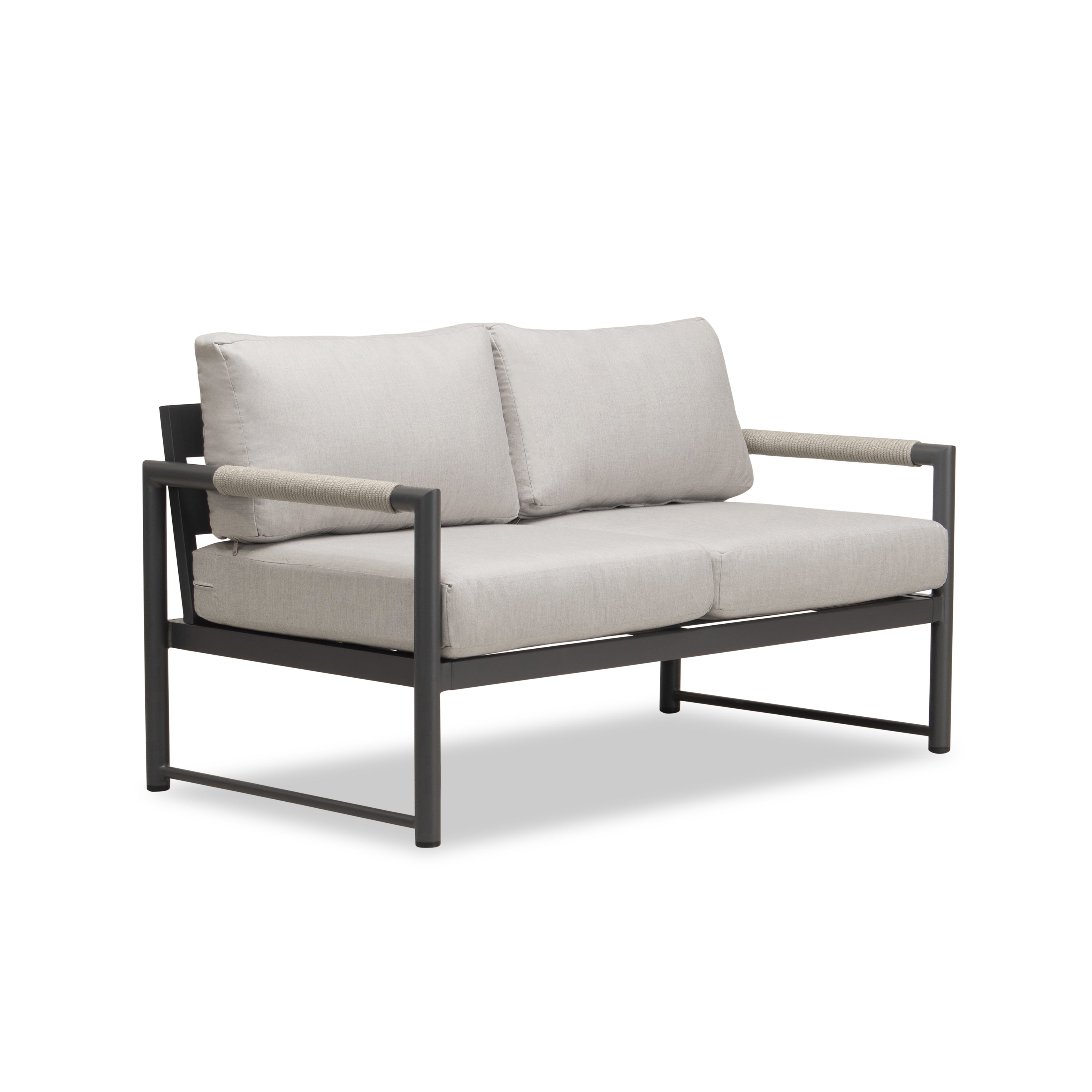 Alto Loveseat - Slate - Cast Silver