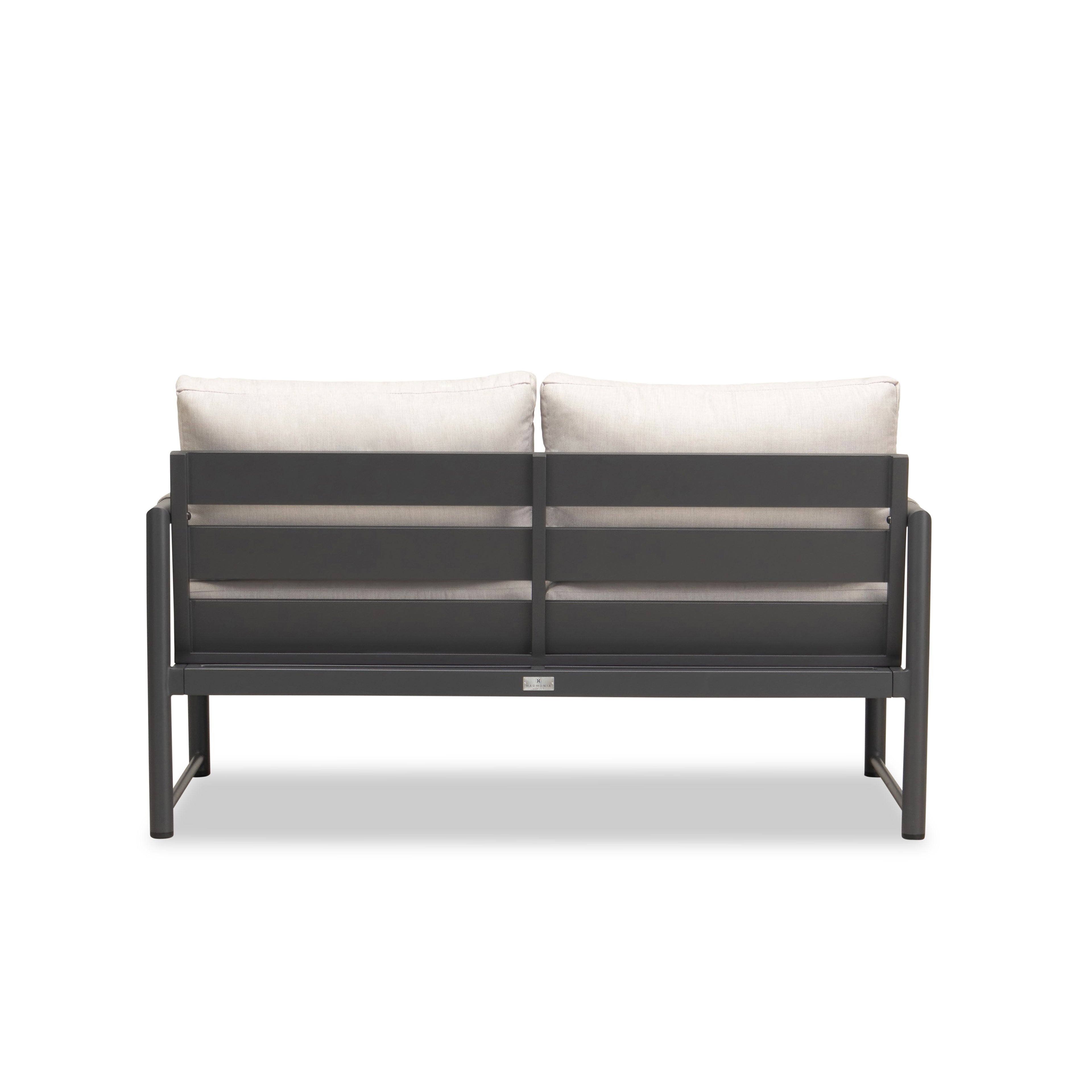 Alto Loveseat - Slate - Cast Silver
