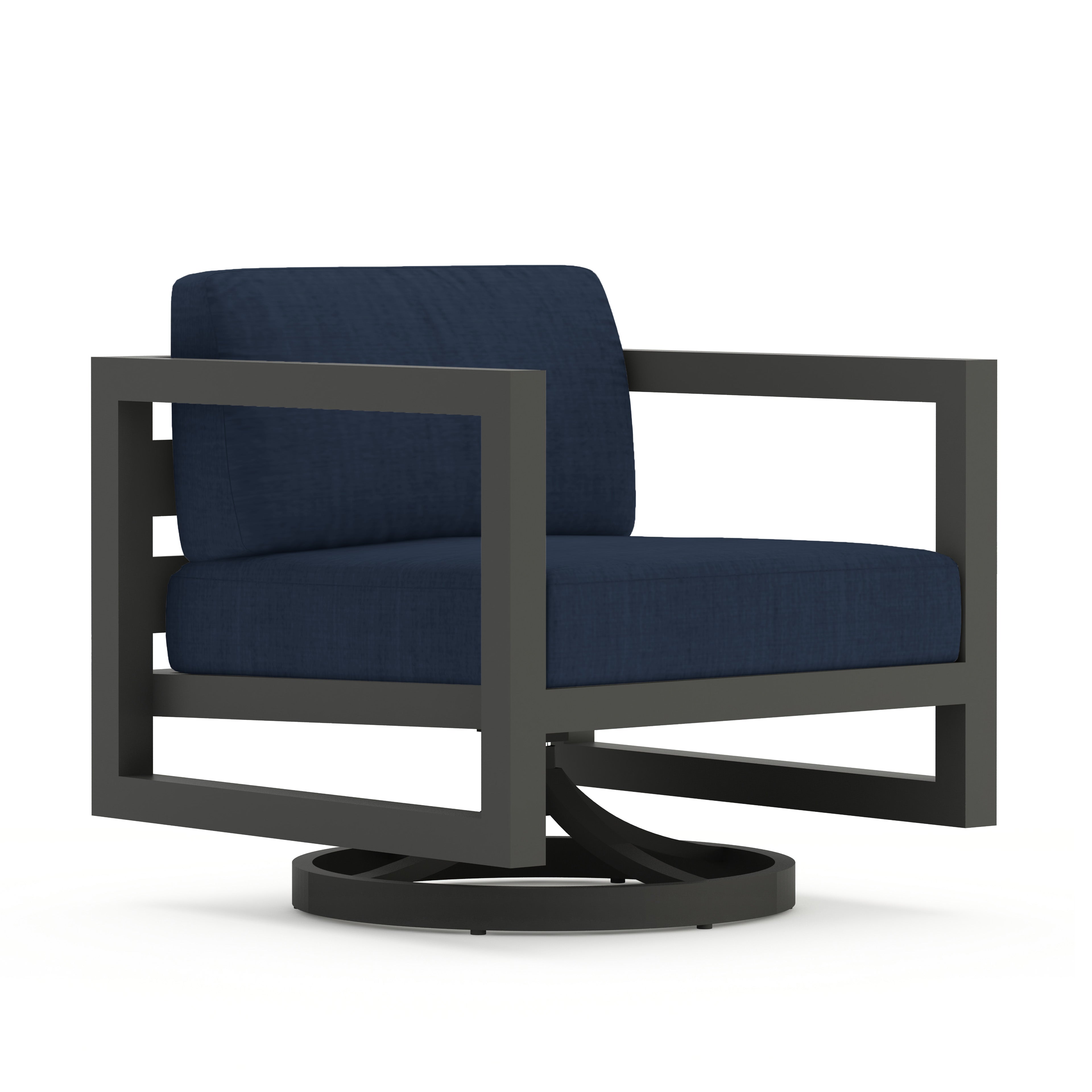 Avion Swivel Rocker#Finish_Slate#Fabric_Spectrum Indigo