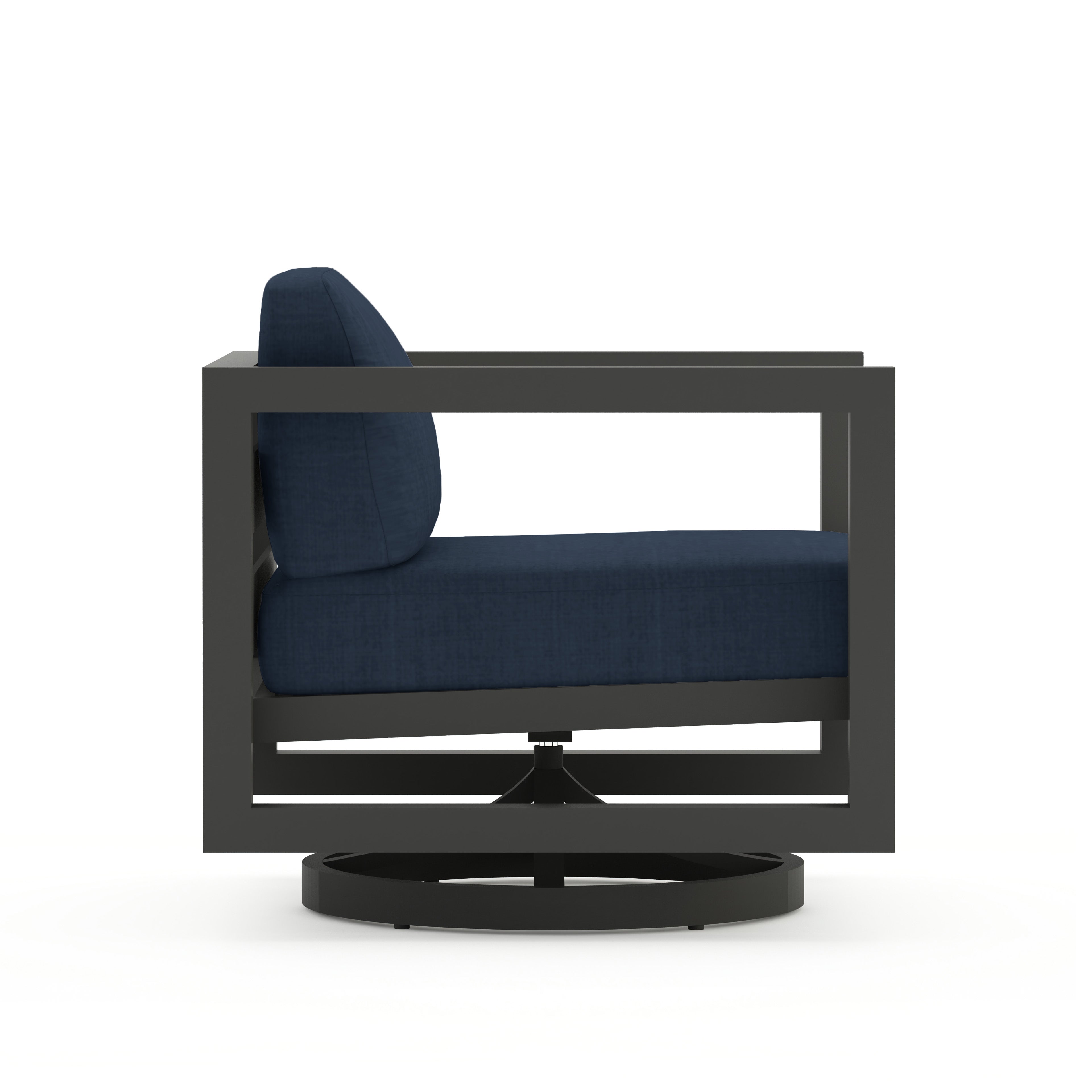 Avion Swivel Rocker#Finish_Slate#Fabric_Spectrum Indigo