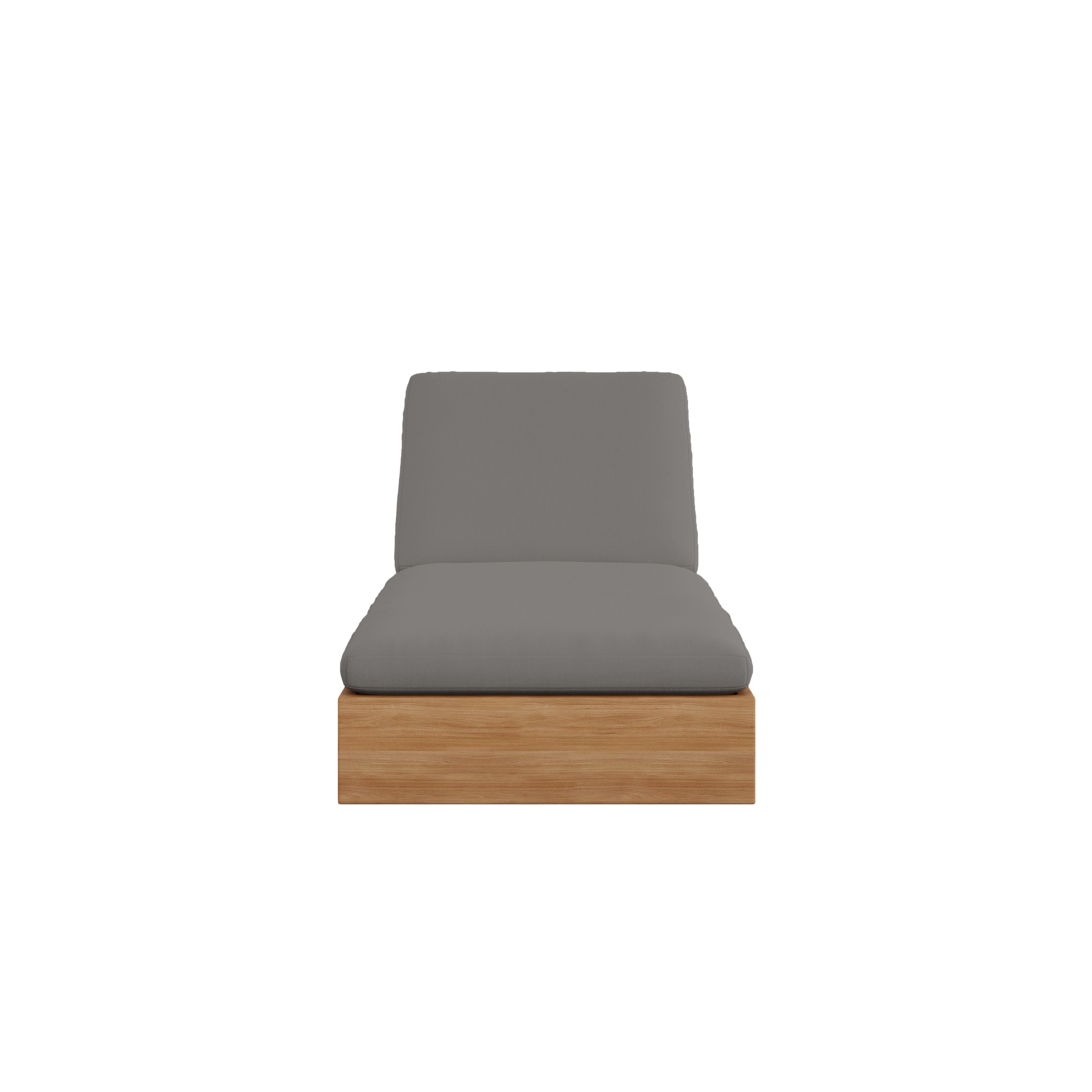 Beja Chaise Lounge#Finish_Natural Sanded#Fabric_Canvas Charcoal