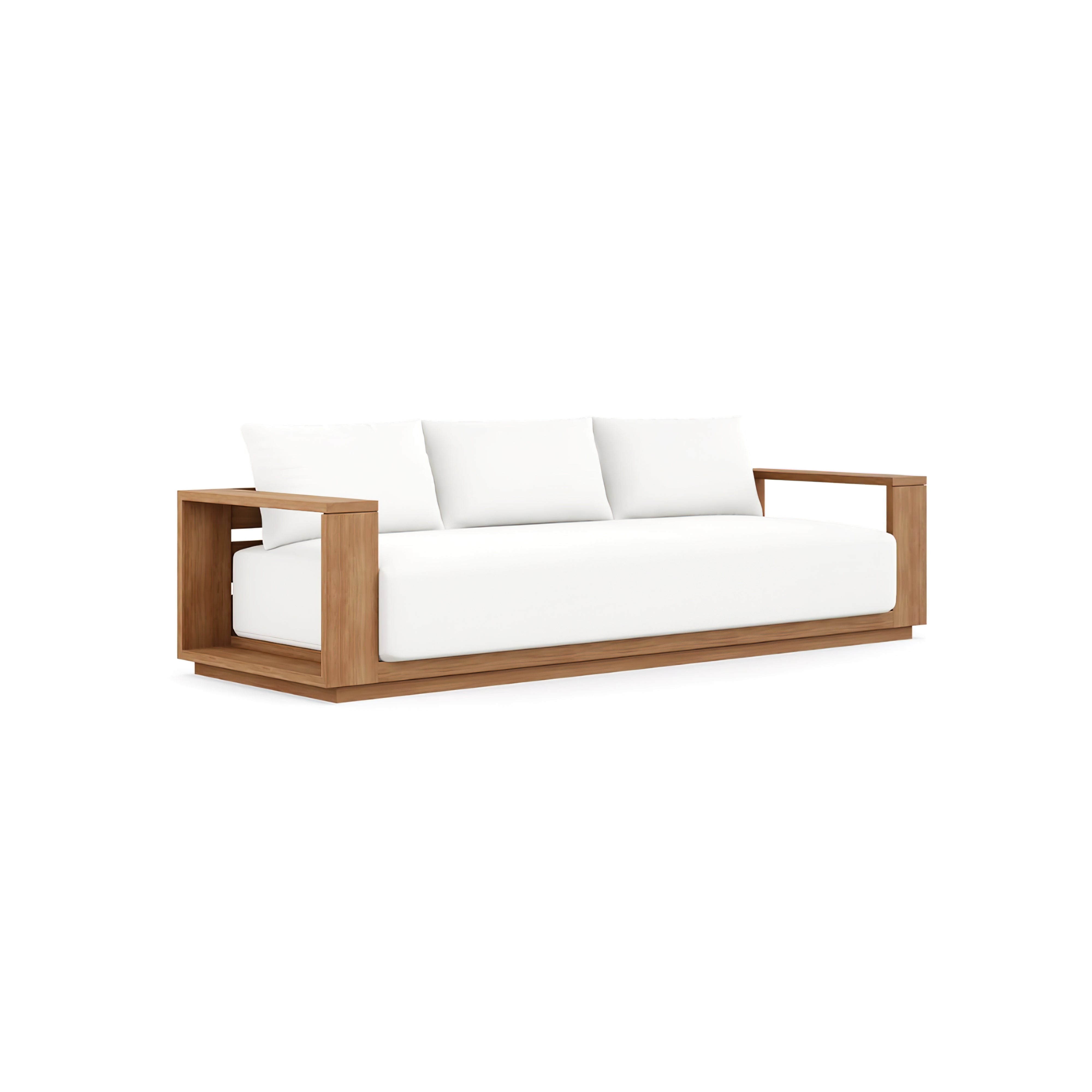 Beja Luxe Sofa#Finish_Natural Sanded#Fabric_Canvas Natural