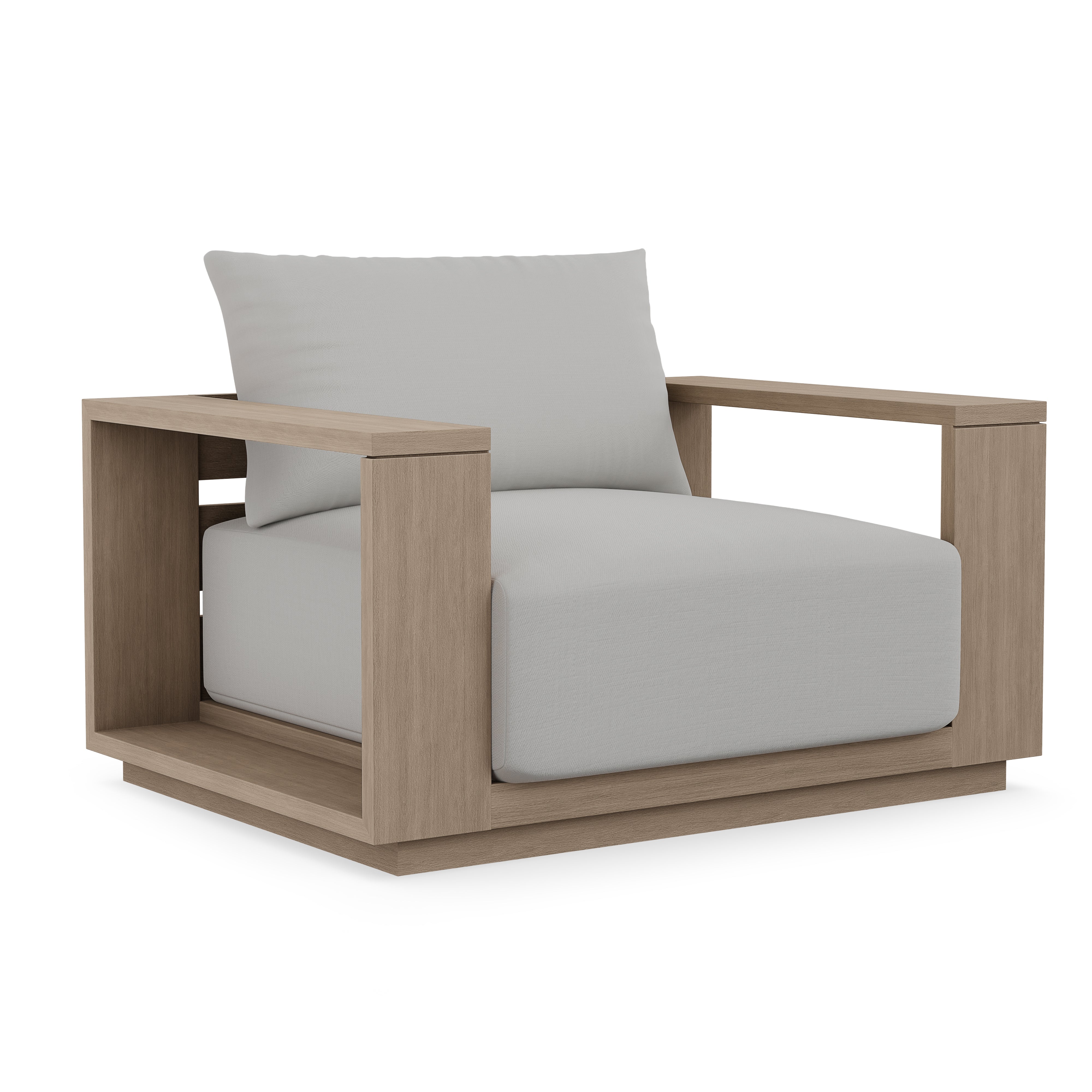 Beja Luxe Club Chair#Finish_Weathered#Fabric_Cast Silver
