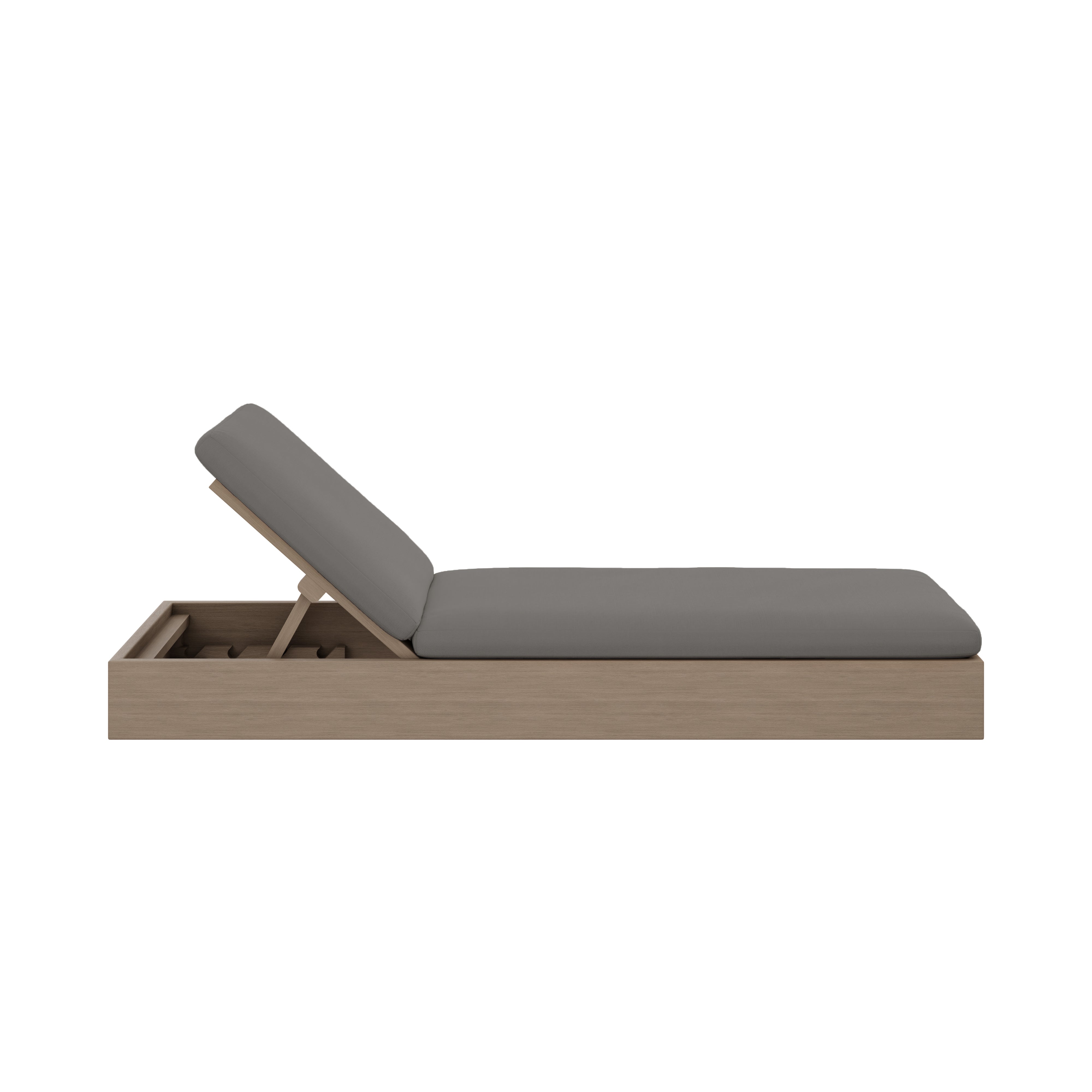 Beja Chaise Lounge#Finish_Weathered#Fabric_Canvas Charcoal