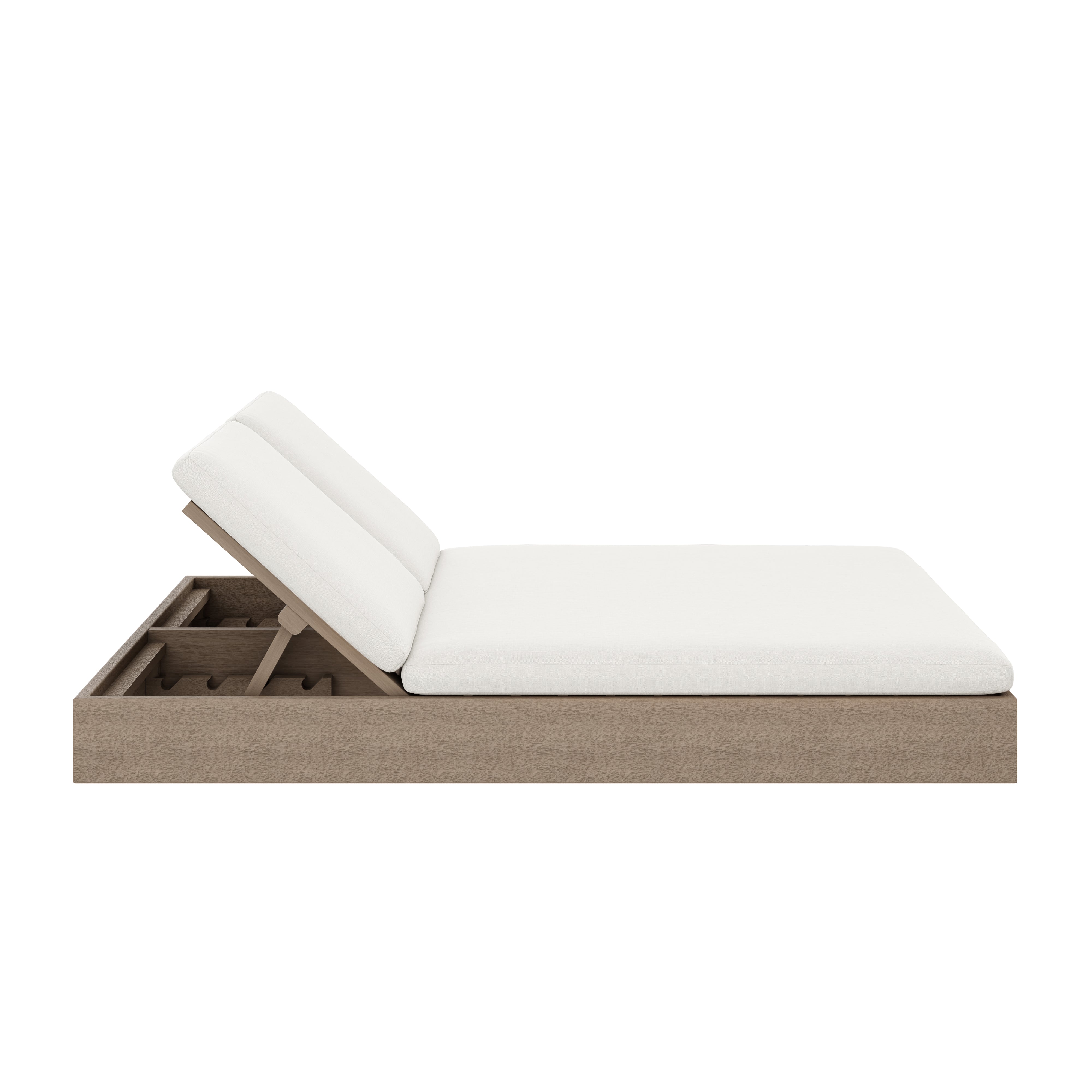 Beja Double Sunbed#Finish_Weathered#Fabric_Canvas Natural