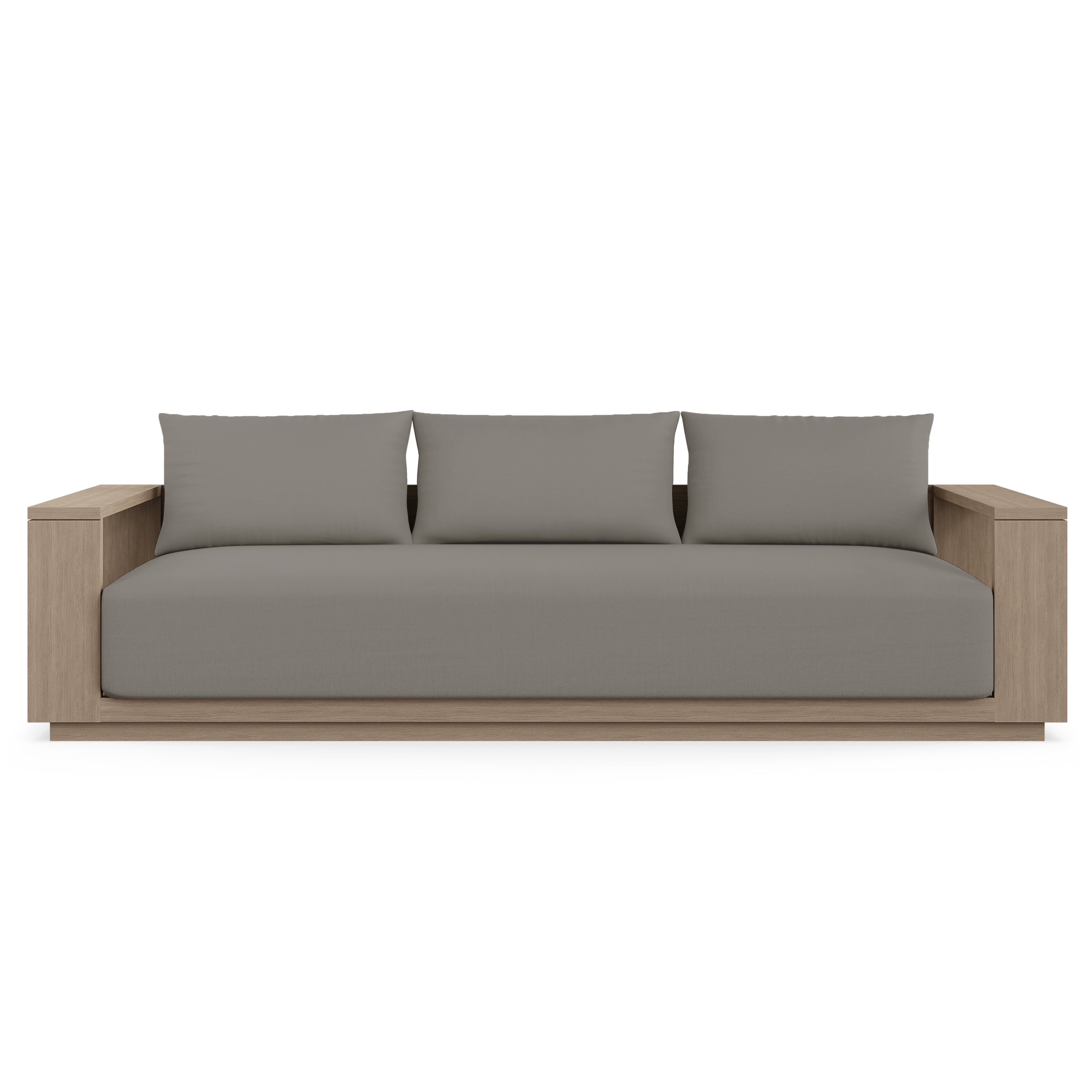 Beja Luxe Sofa#Finish_Weathered#Fabric_Canvas Charcoal