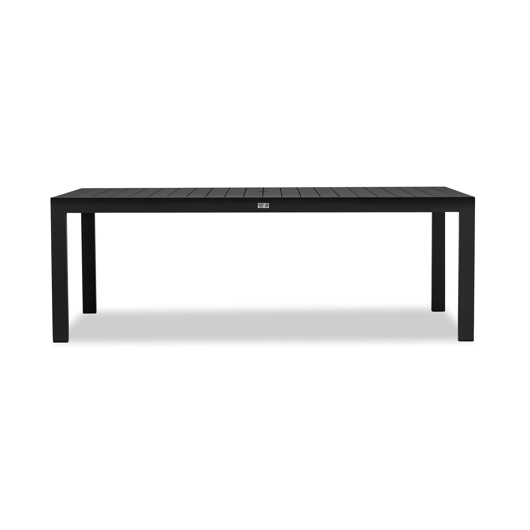 Harmonia Living Classic Aluminum 8-Seat Aluminum Rectangular Dining Table - Black 1