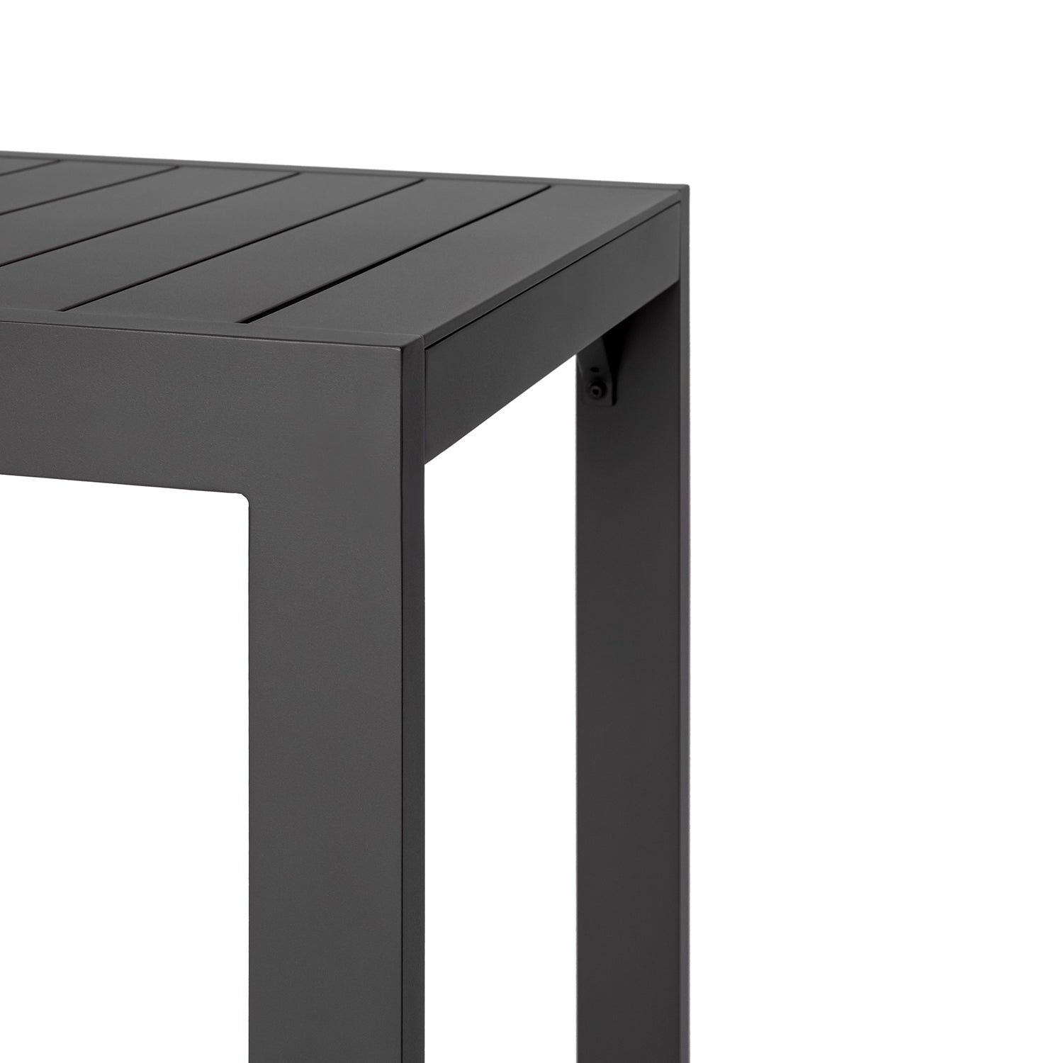 Classic Aluminum 6-Seater Square Bar Table