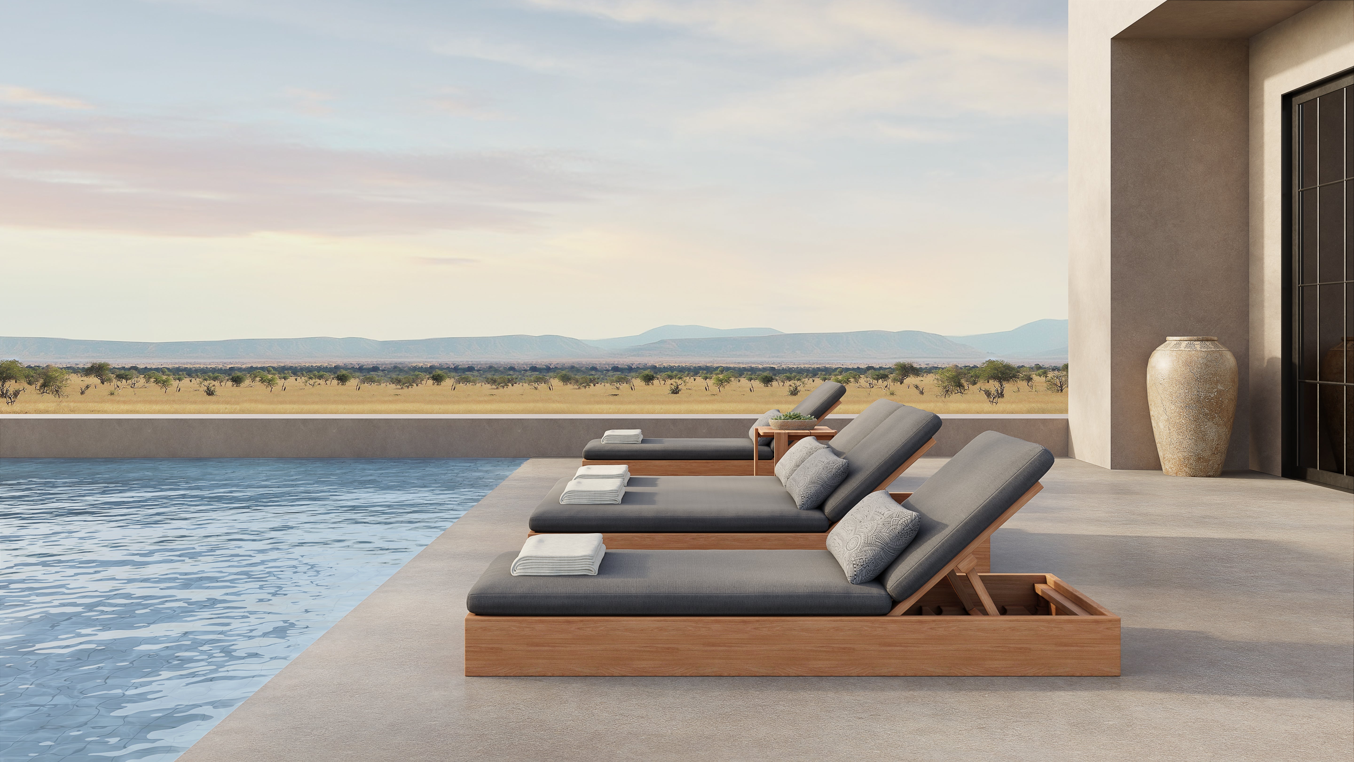 Beja Double Chaise Lounge