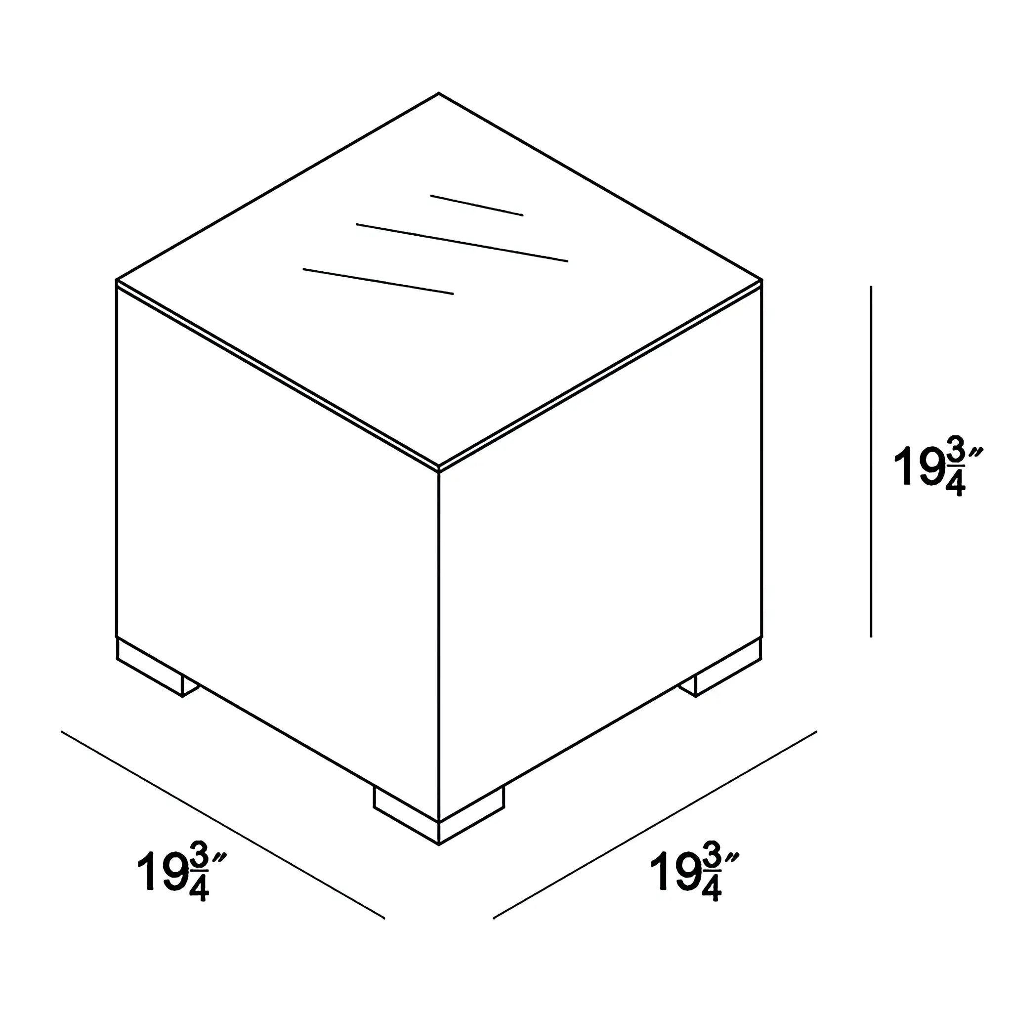 Harmonia Living Arden Aluminum Square End Table 5