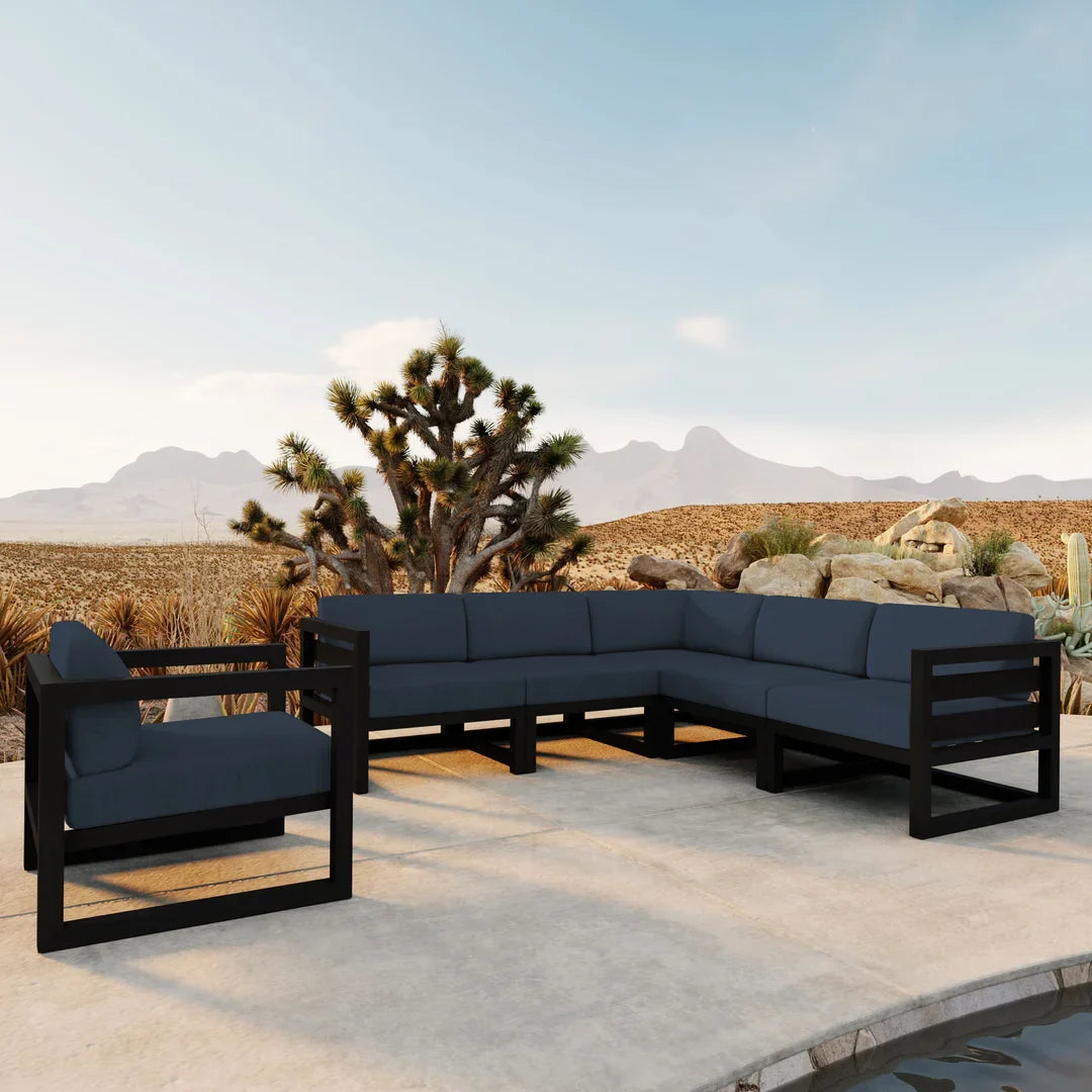 Avion 6 Piece Aluminum Sectional Set