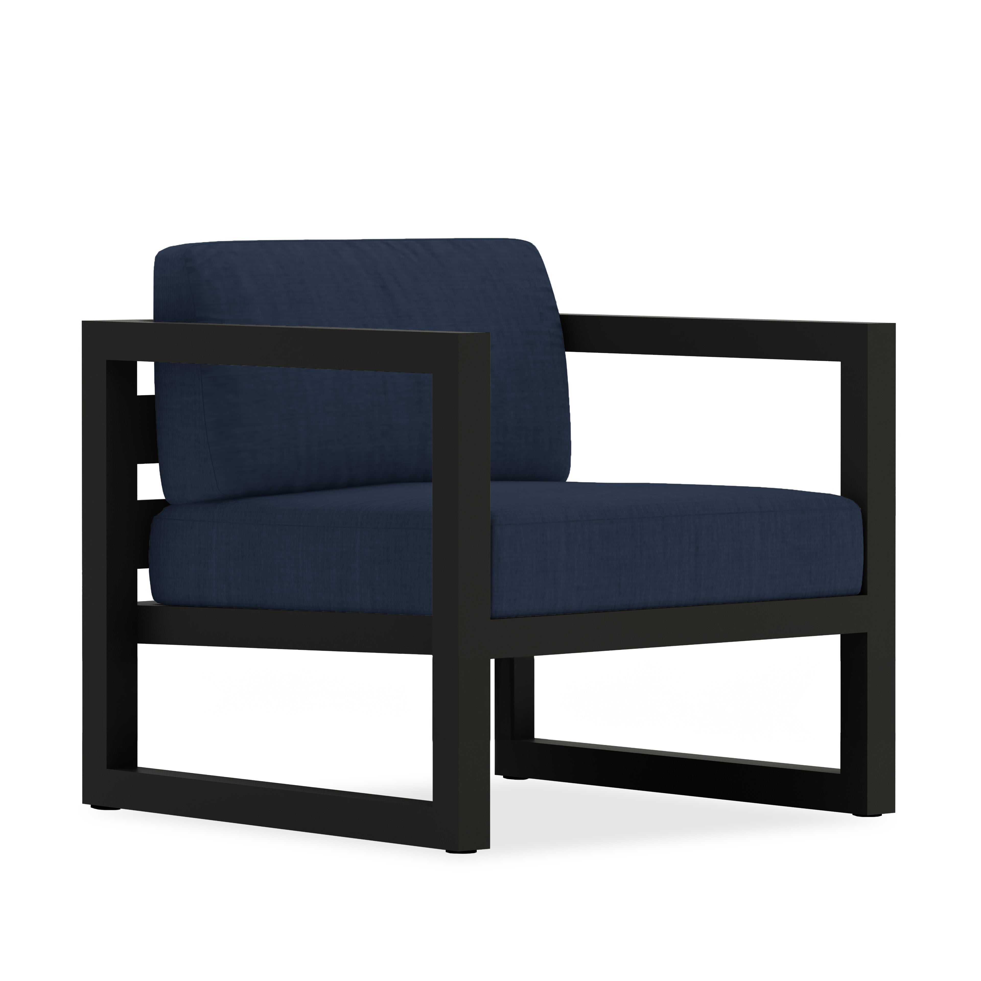 Avion Club Chair - Black - Spectrum Indigo