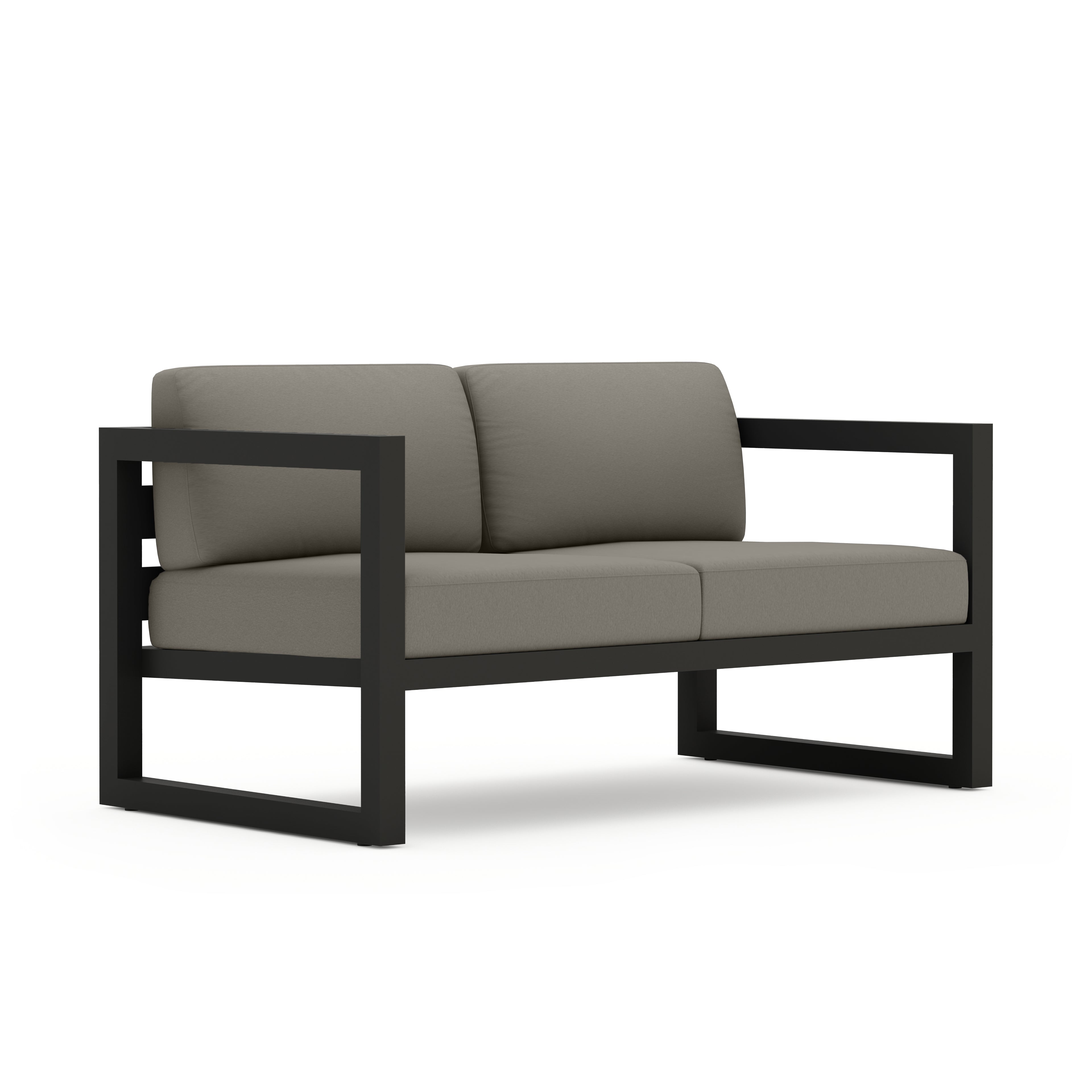 Avion Loveseat - Black - Canvas Charcoal