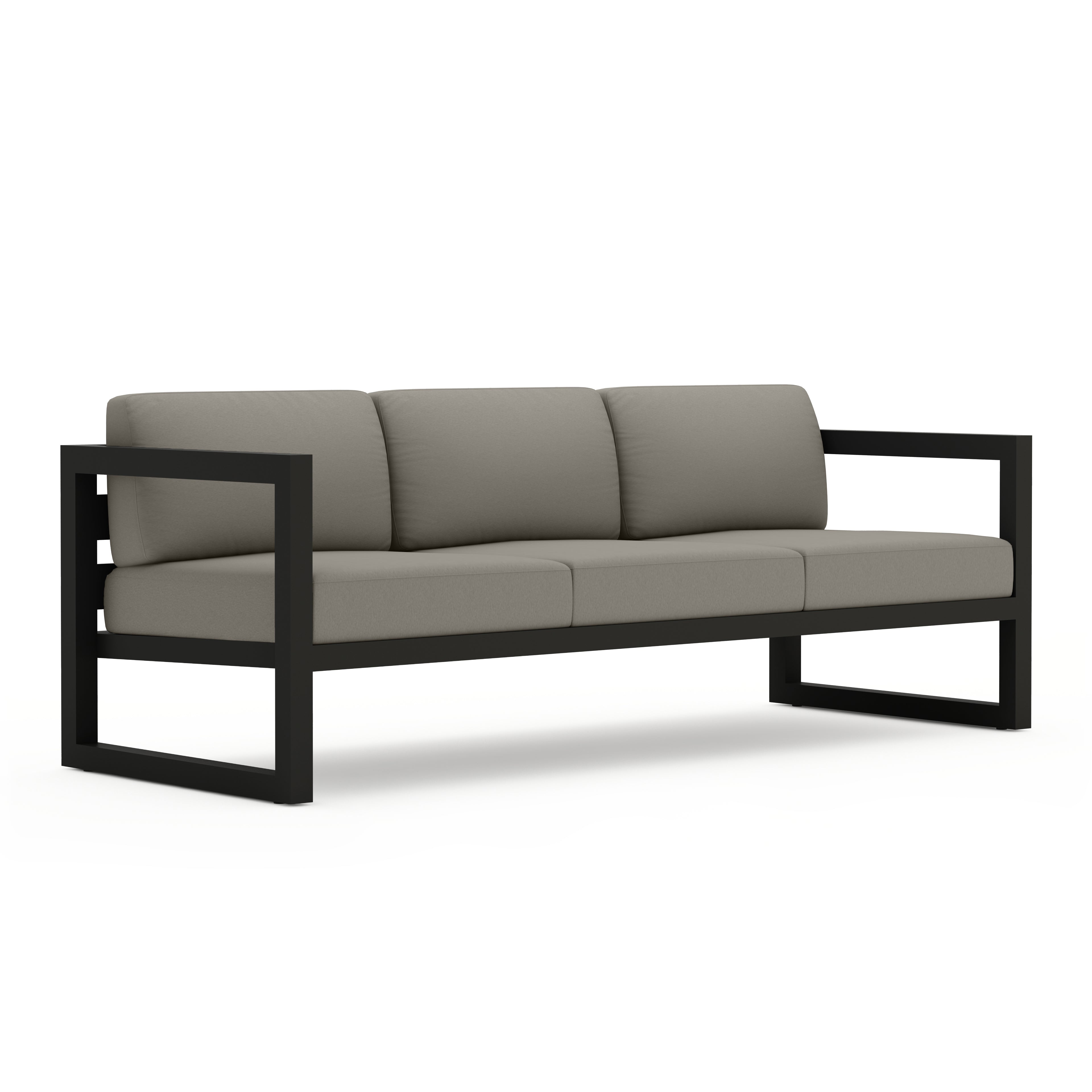 Avion Sofa#Finish_Black#Fabric_Canvas Charcoal