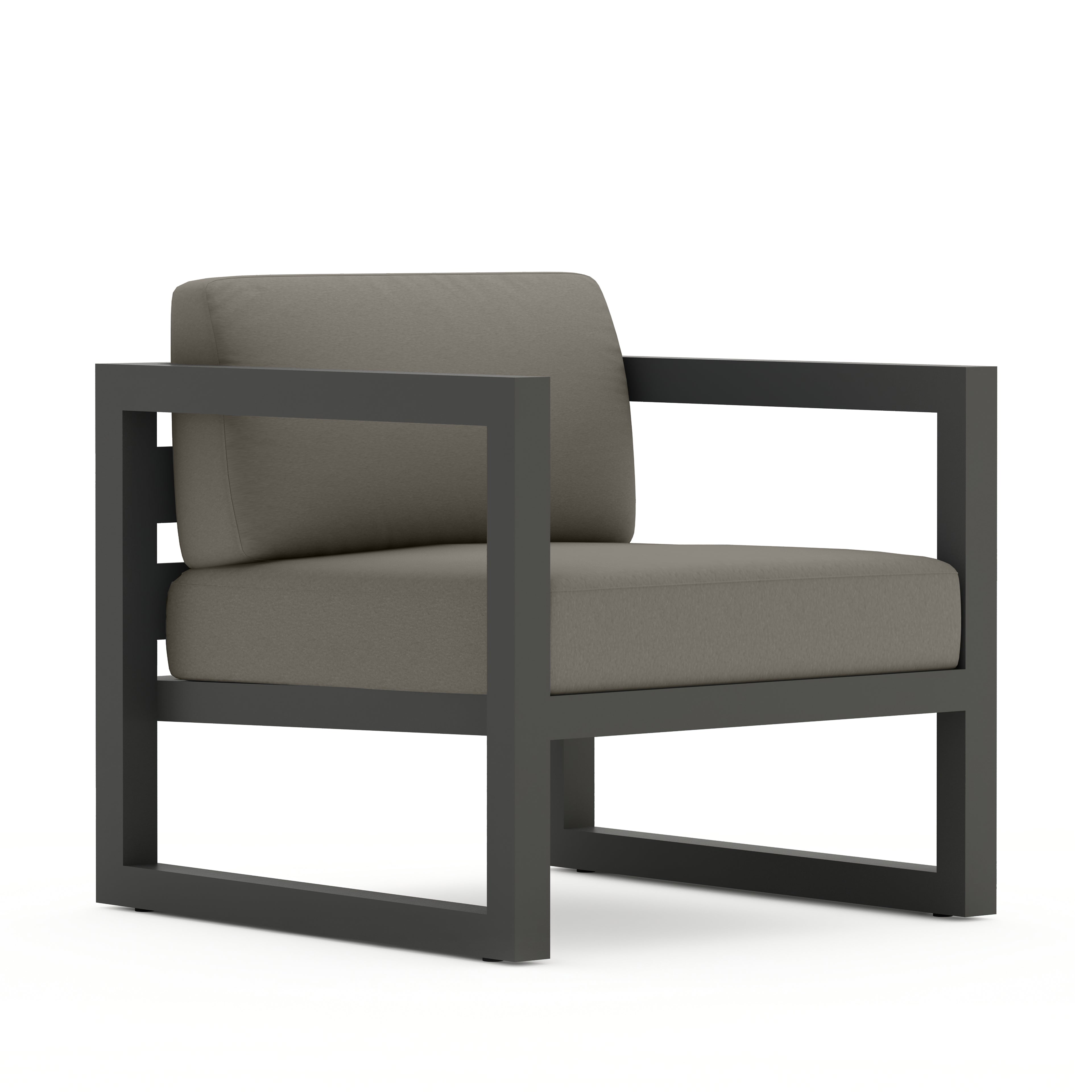 Avion Club Chair#Finish_Slate#Fabric_Canvas Charcoal