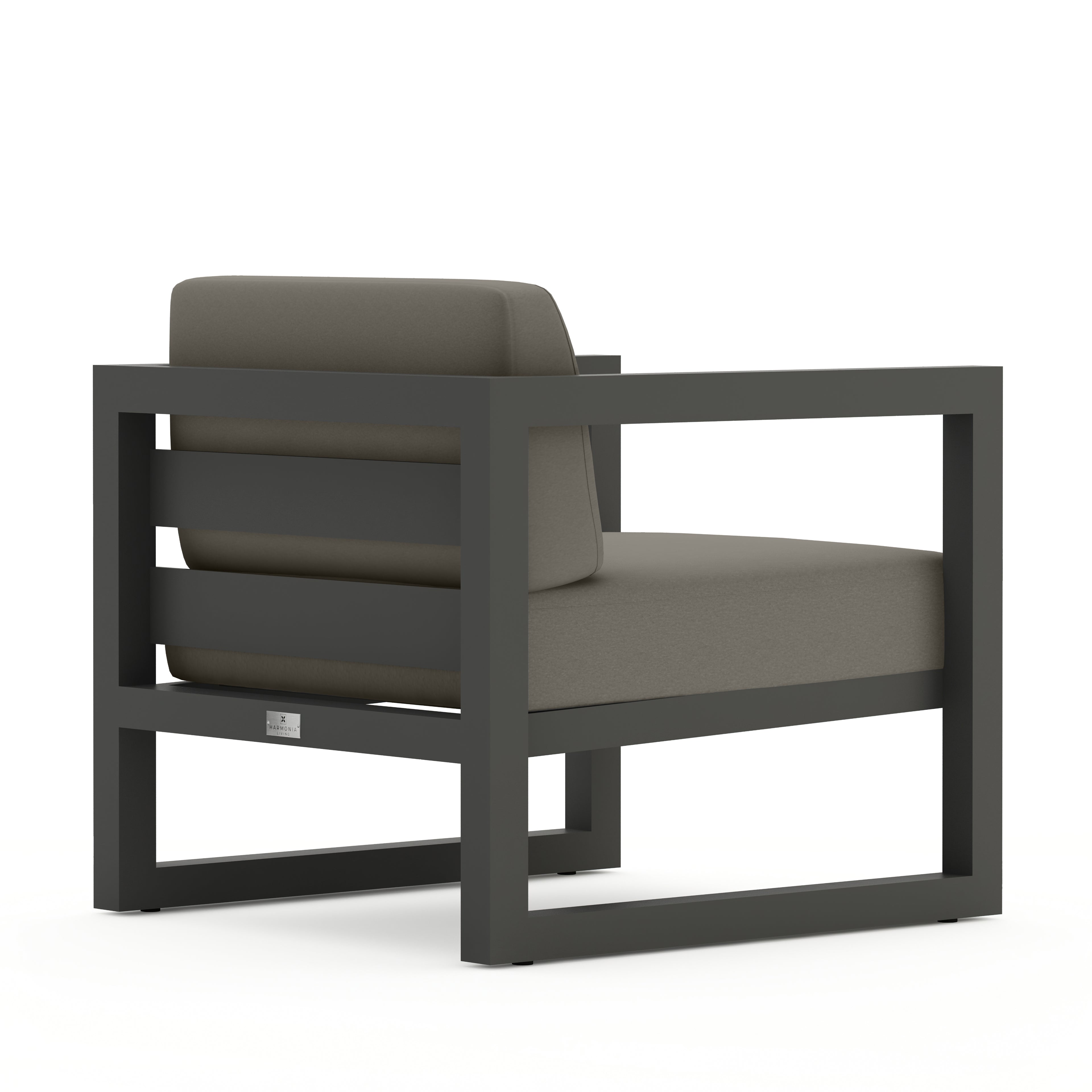 Avion Club Chair#Finish_Slate#Fabric_Canvas Charcoal