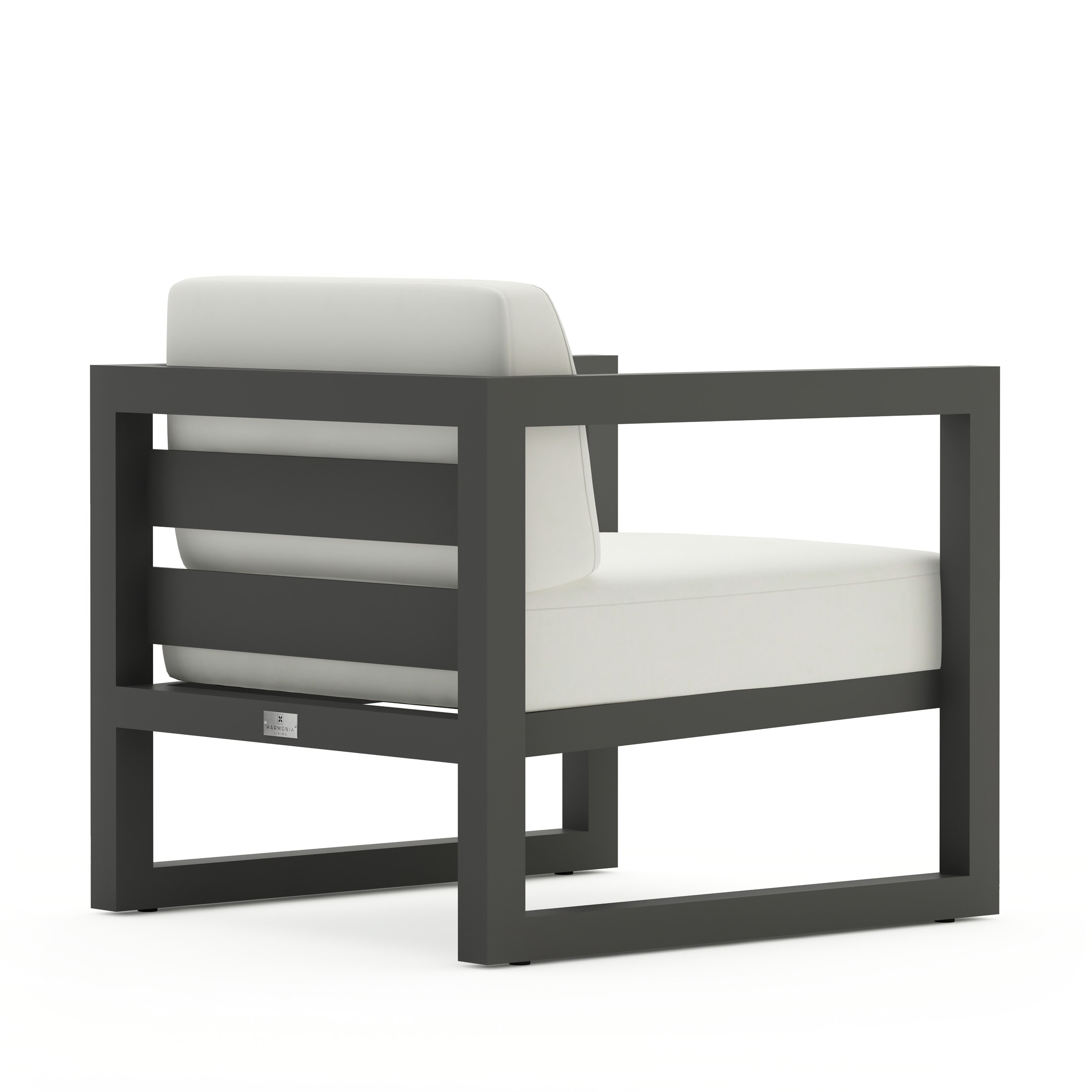 Avion Club Chair#Finish_Slate#Fabric_Canvas Natural