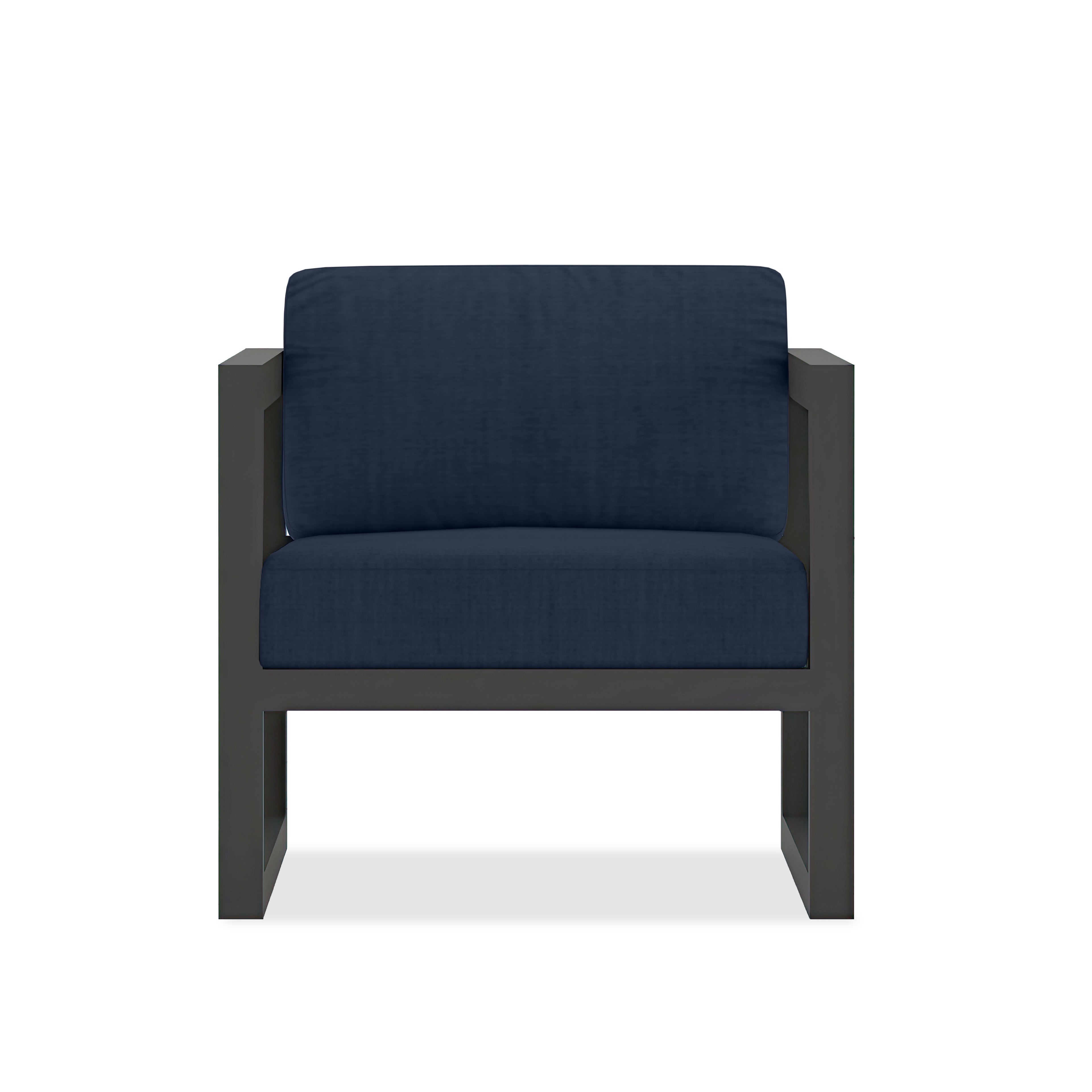 Avion Club Chair#Finish_Slate#Fabric_Spectrum Indigo