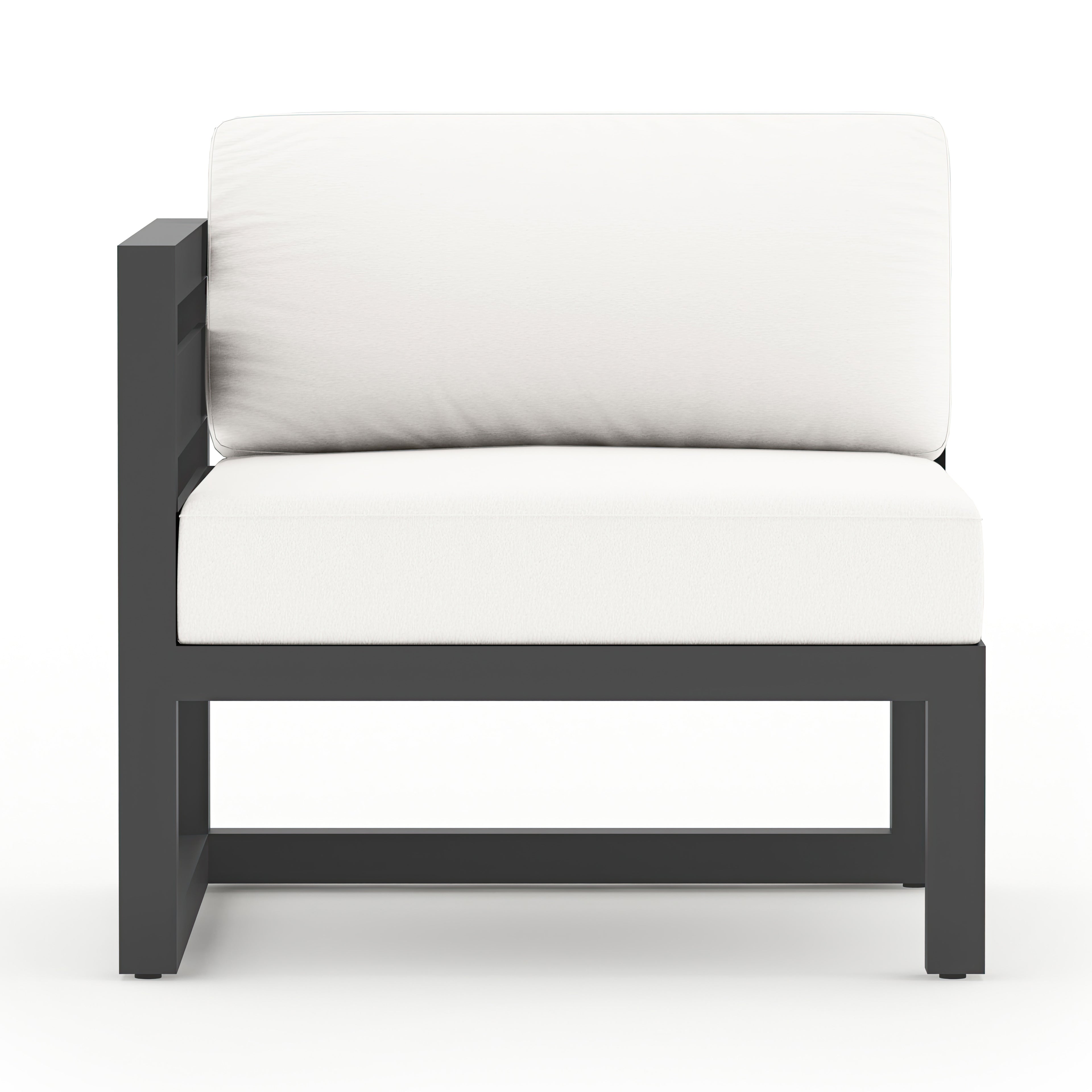 Avion Left Arm Section#Finish_Slate#Fabric_Canvas Natural