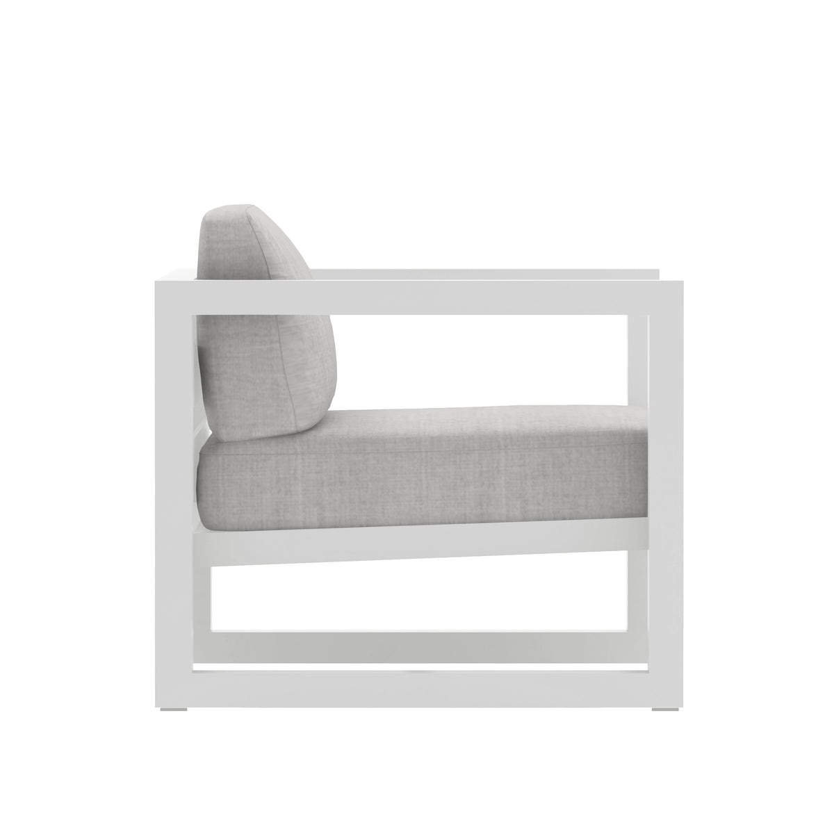 Avion Club Chair#Finish_White#Fabric_Cast Silver
