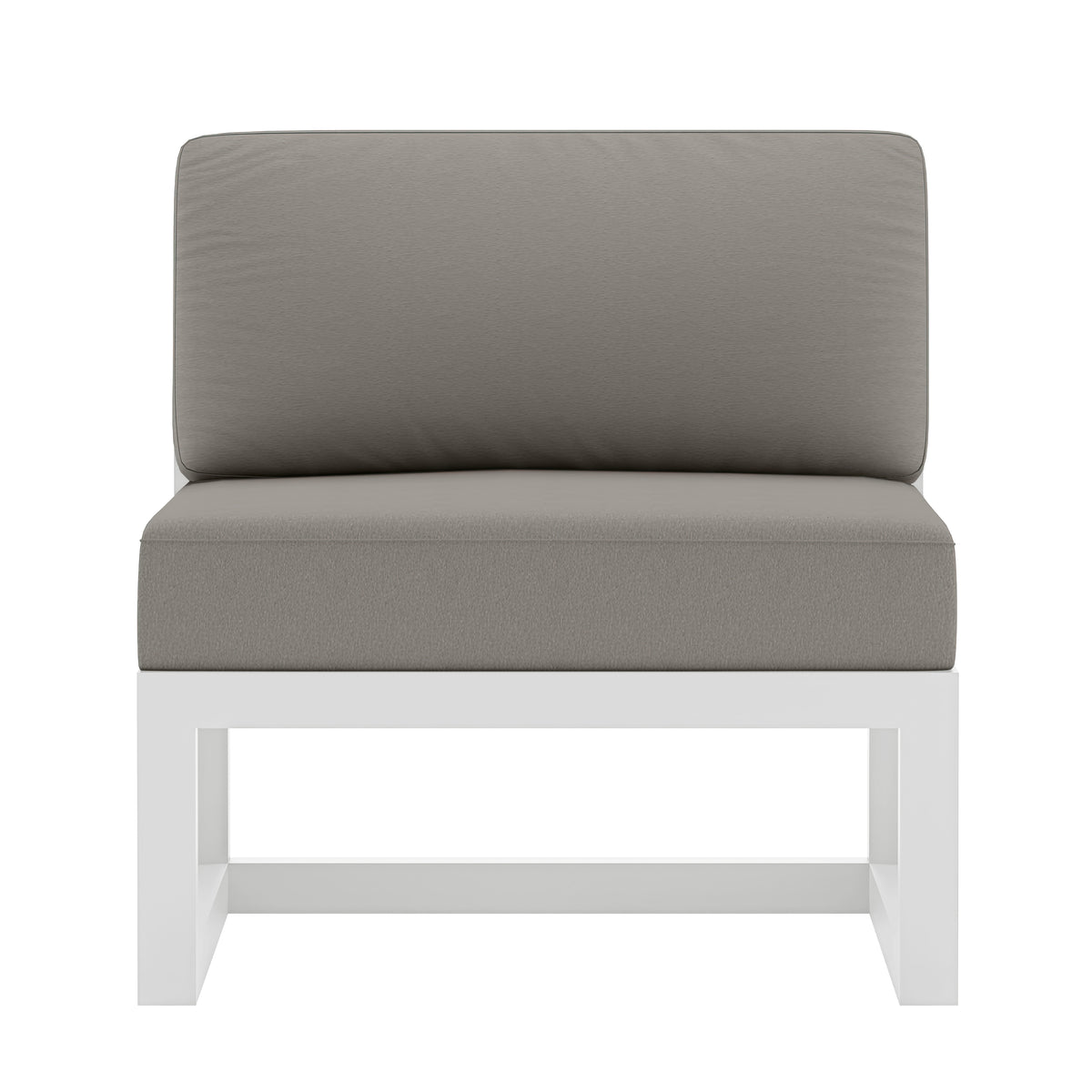 Avion Middle Section#Finish_White#Fabric_Canvas Charcoal