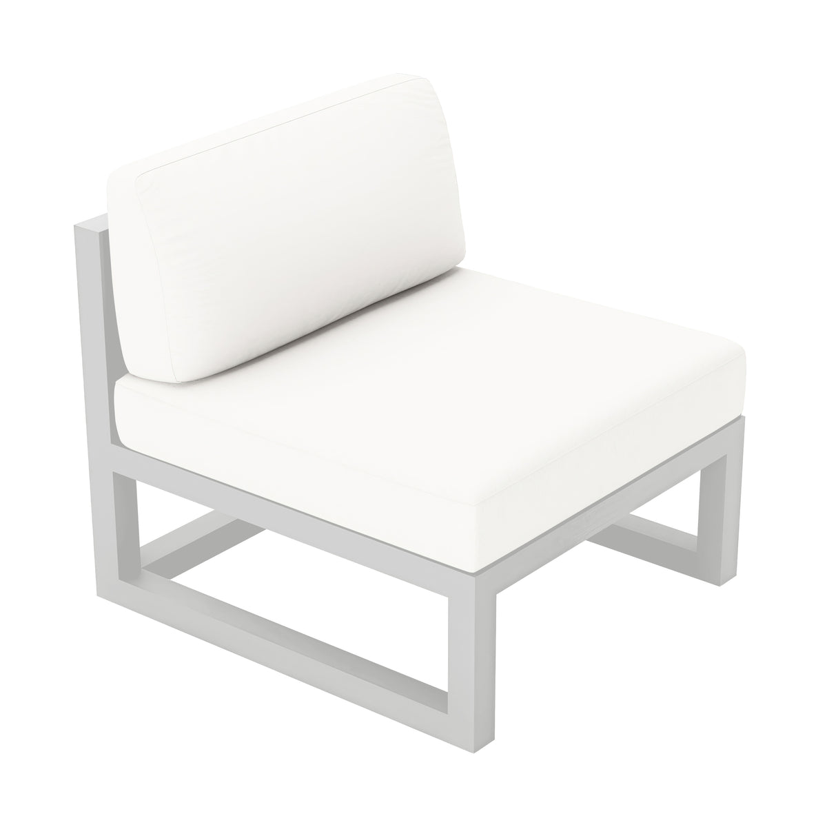 Avion Middle Section#Finish_White#Fabric_Canvas Natural