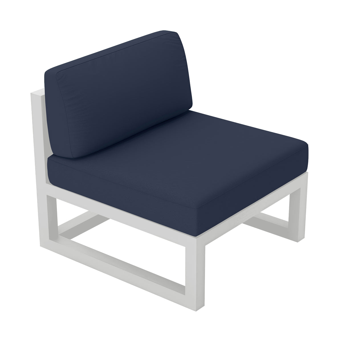 Avion Middle Section#Finish_White#Fabric_Spectrum Indigo