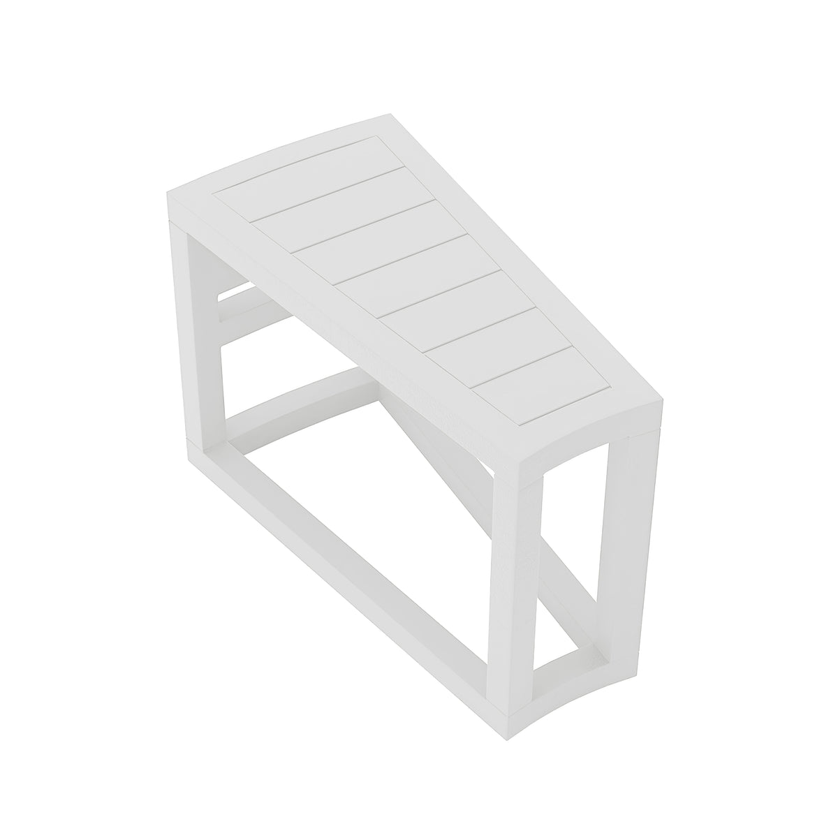 Avion Wedge End Table#Finish_White