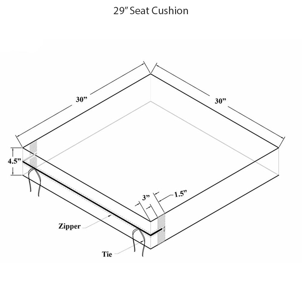 29" Seat Cushion
