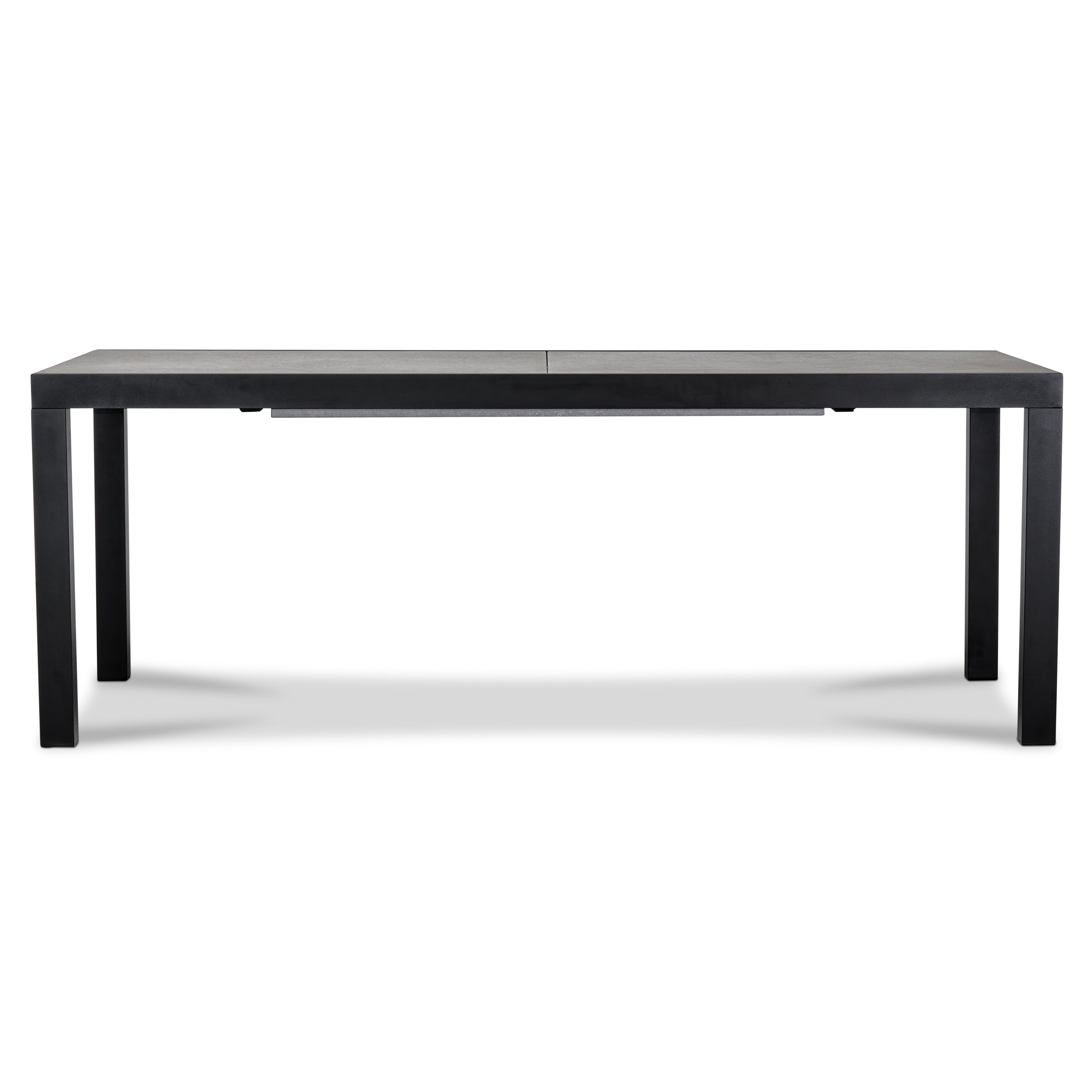 Pacifica 13 Piece Aluminum Extendable Dining Set#Finish_Black