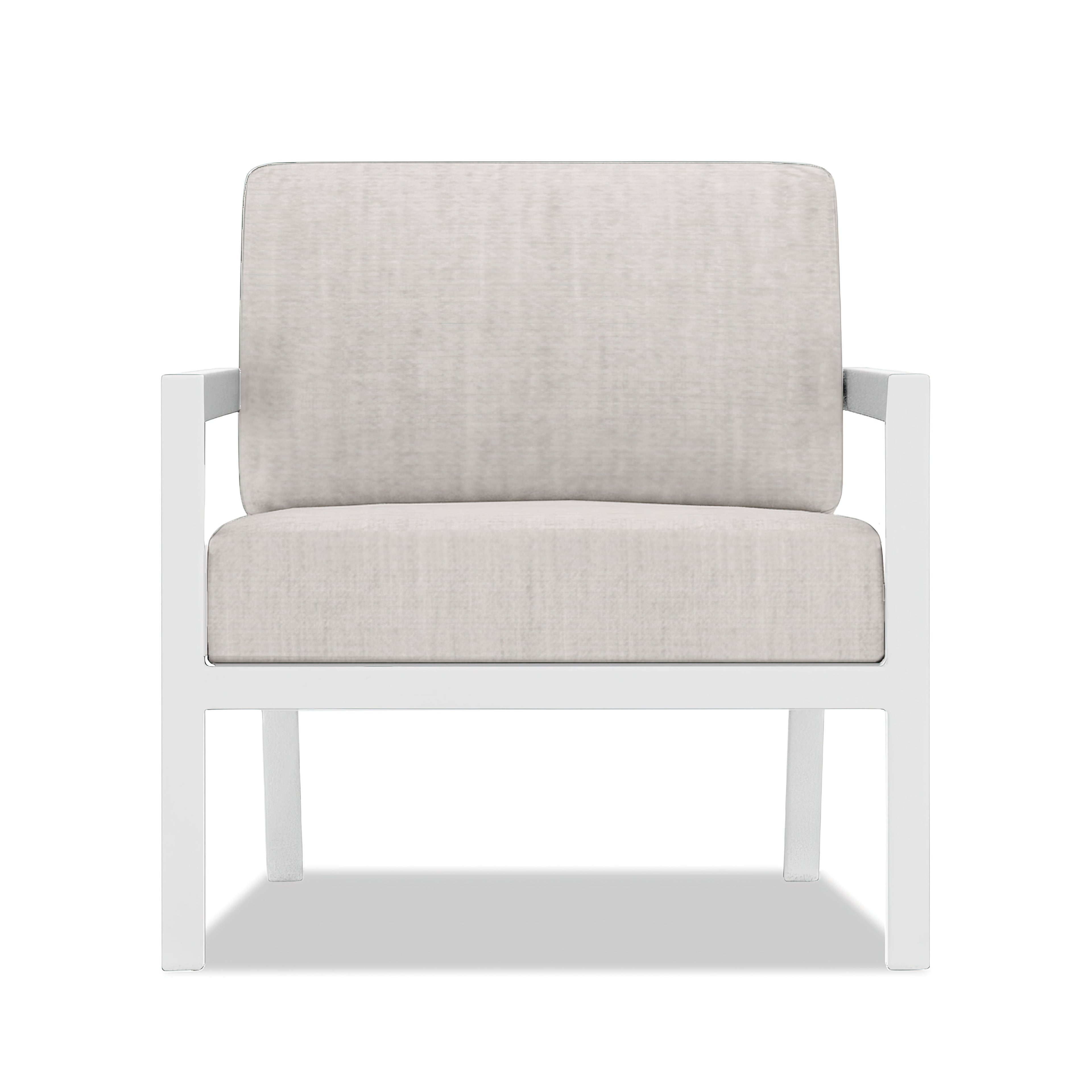 Pacifica 3 Piece Sofa Loveseat Set#Finish_White#Fabric_Cast Silver