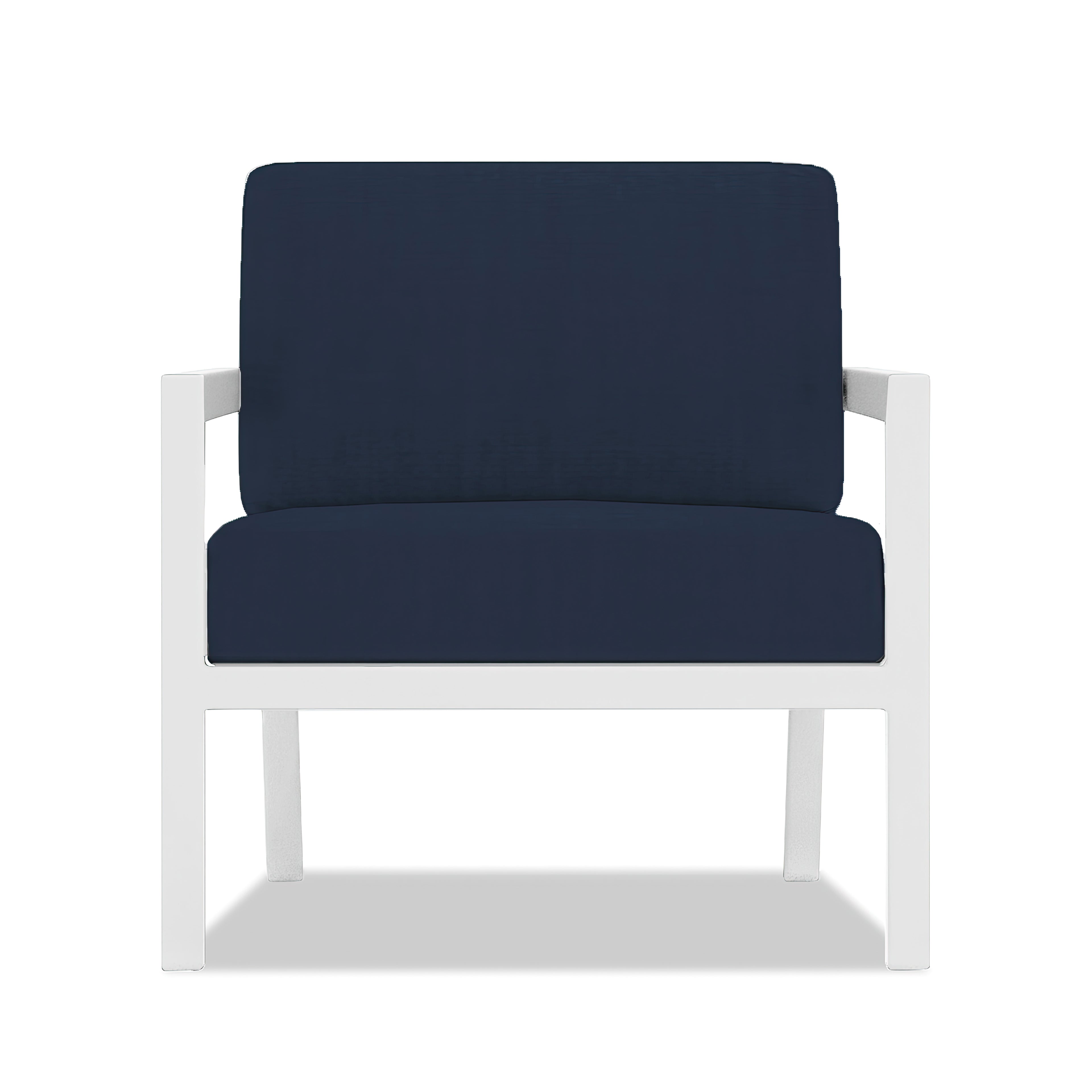 Pacifica 3 Piece Sofa Loveseat Set#Finish_White#Fabric_Spectrum Indigo