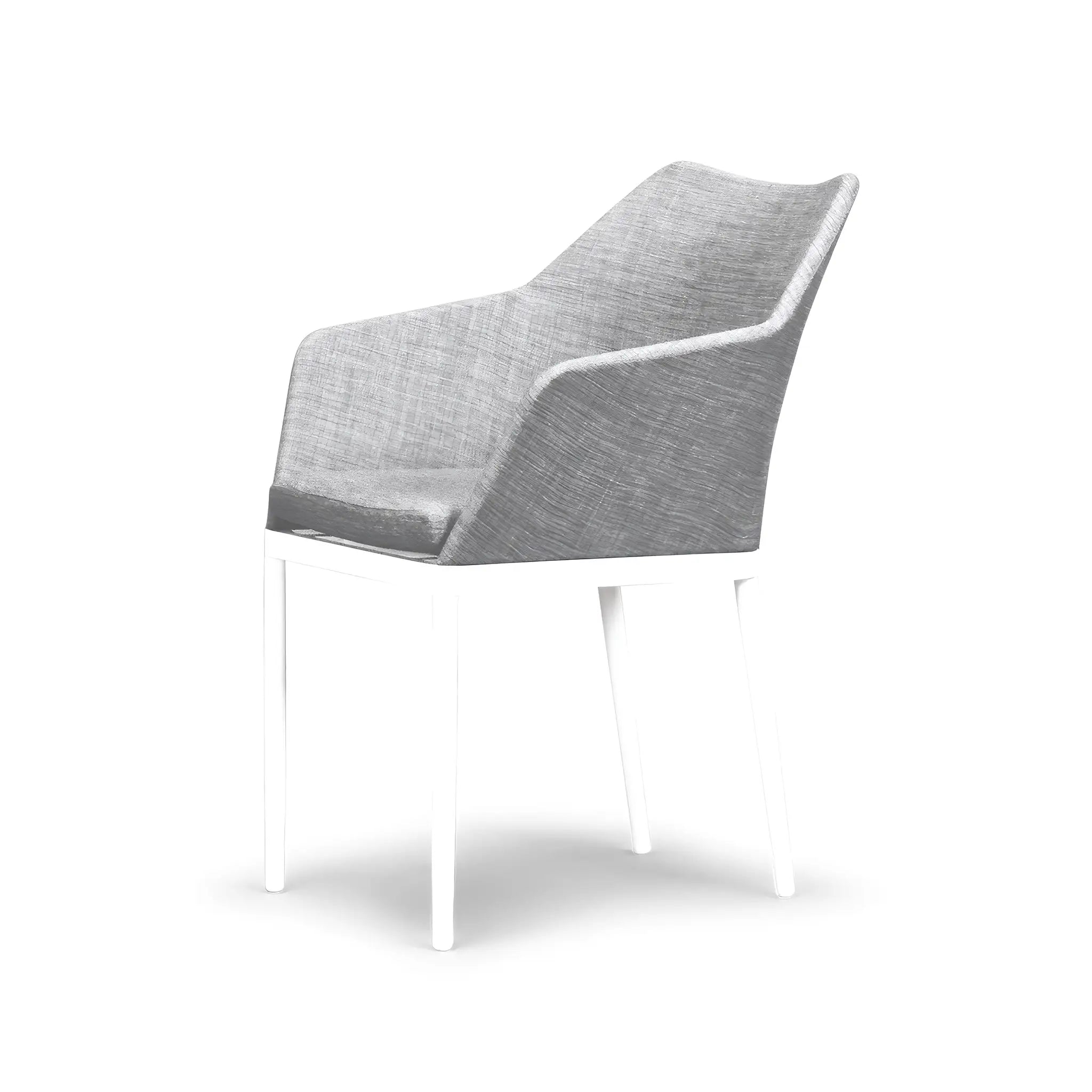 Harmonia Living Tailor Aluminum Dining Chair - White 4