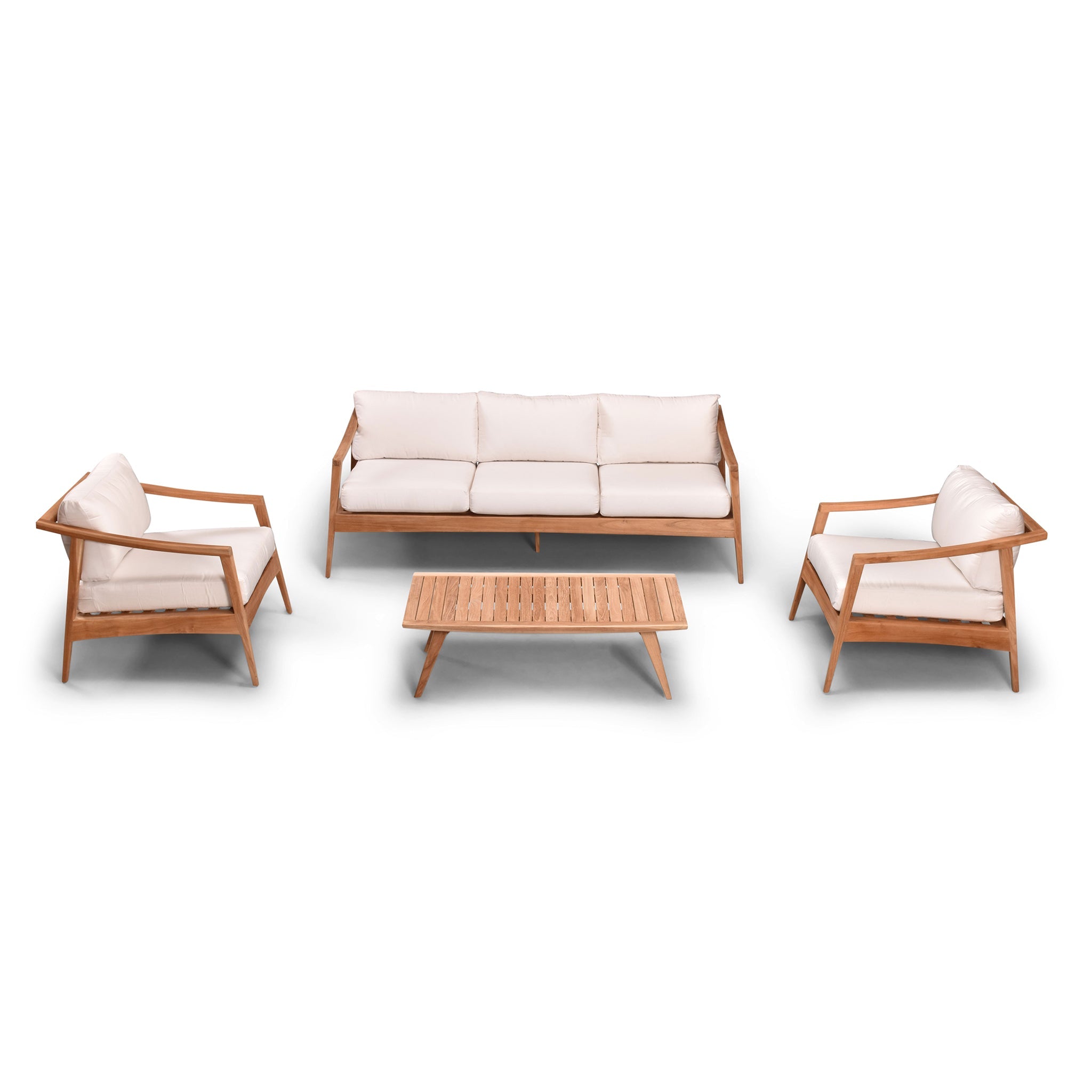 variant:Two Club Chairs / Canvas Natural