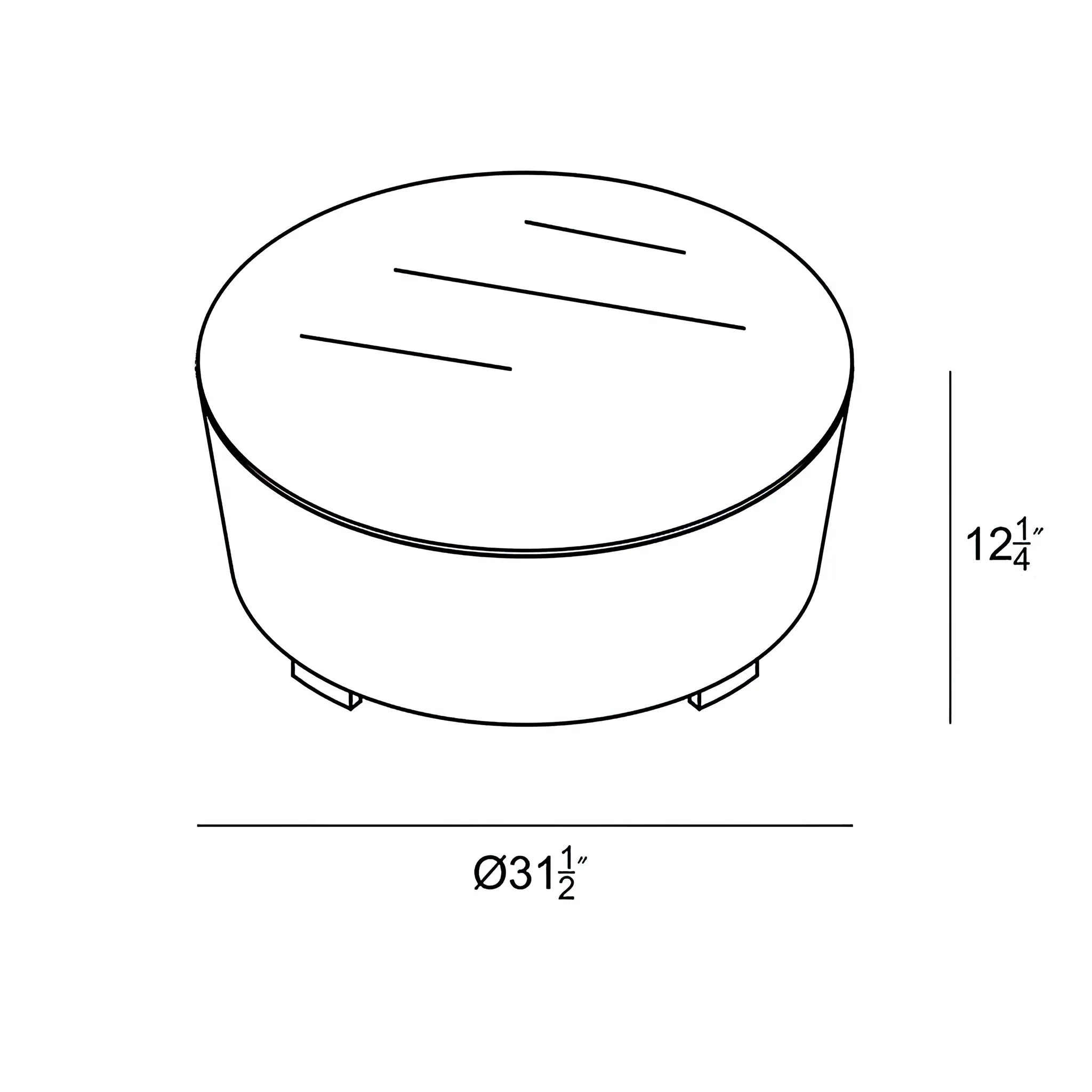 Harmonia Living Urbana Aluminum Round Coffee Table 4