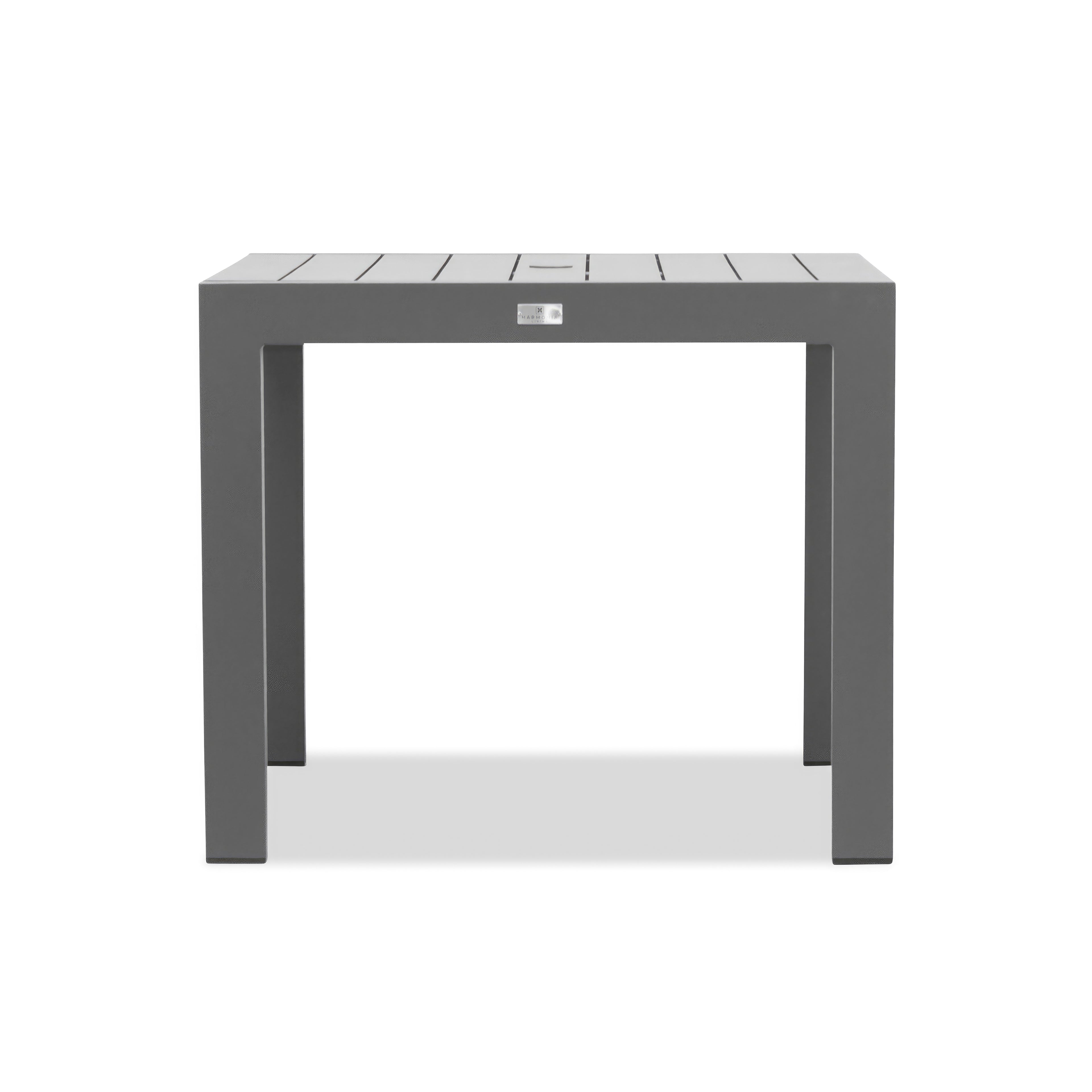 Lift Classic 4 Seat Aluminum Dining Set#Finish_Slate