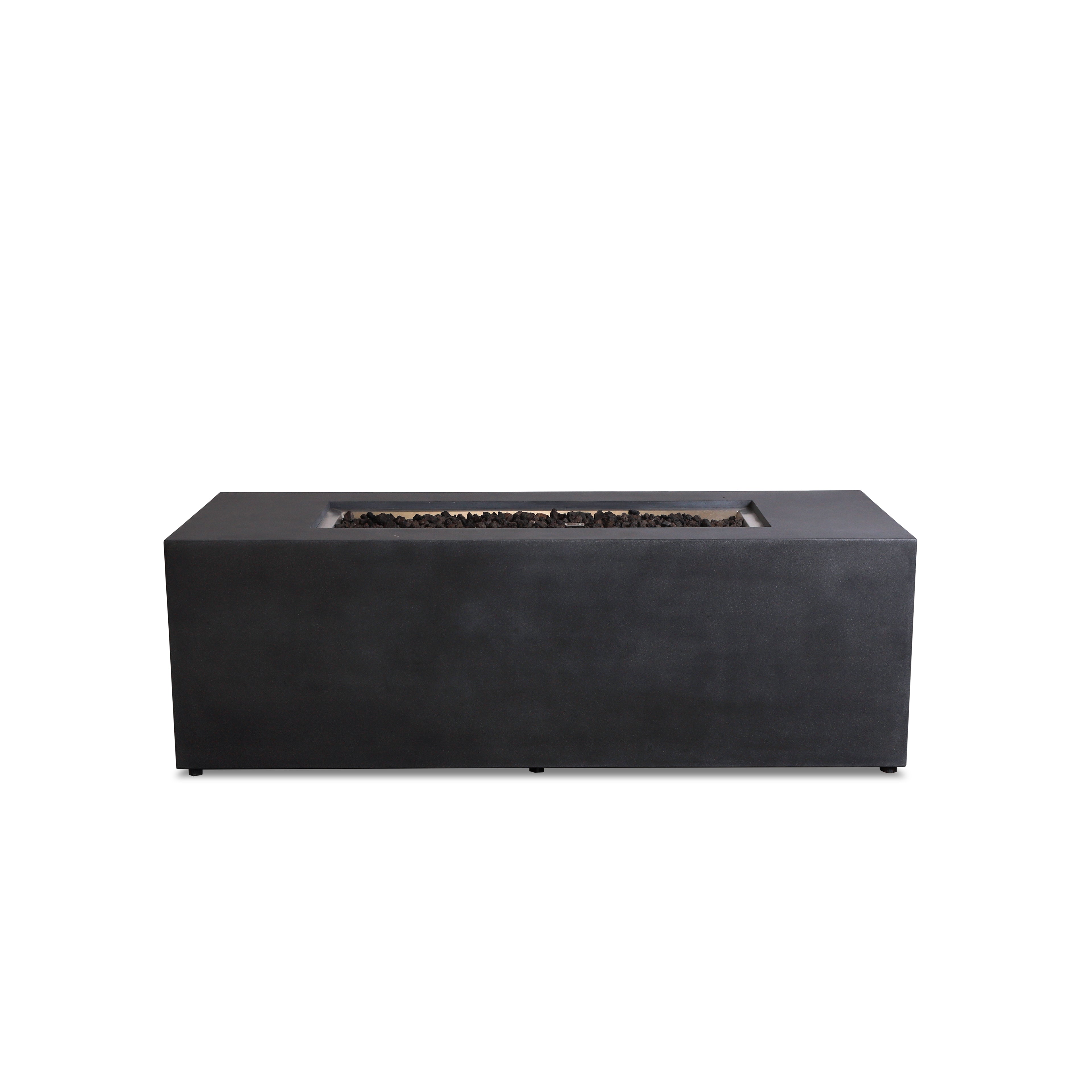 Mason 72" Rectangular Hidden Propane Gas Fire Pit#Finish_Graphite