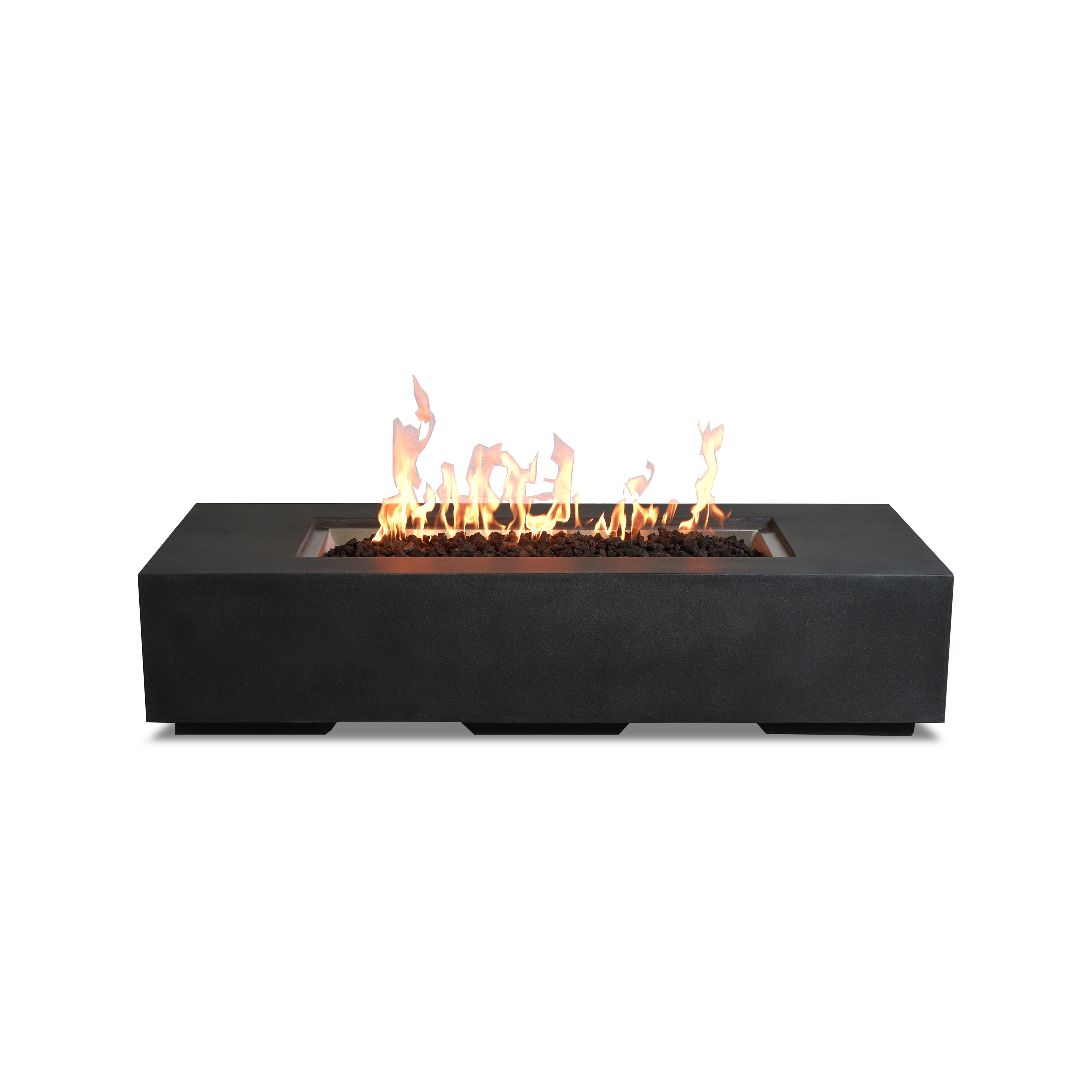 Mason 72" Rectangular Gas Fire Pit#Finish_Graphite