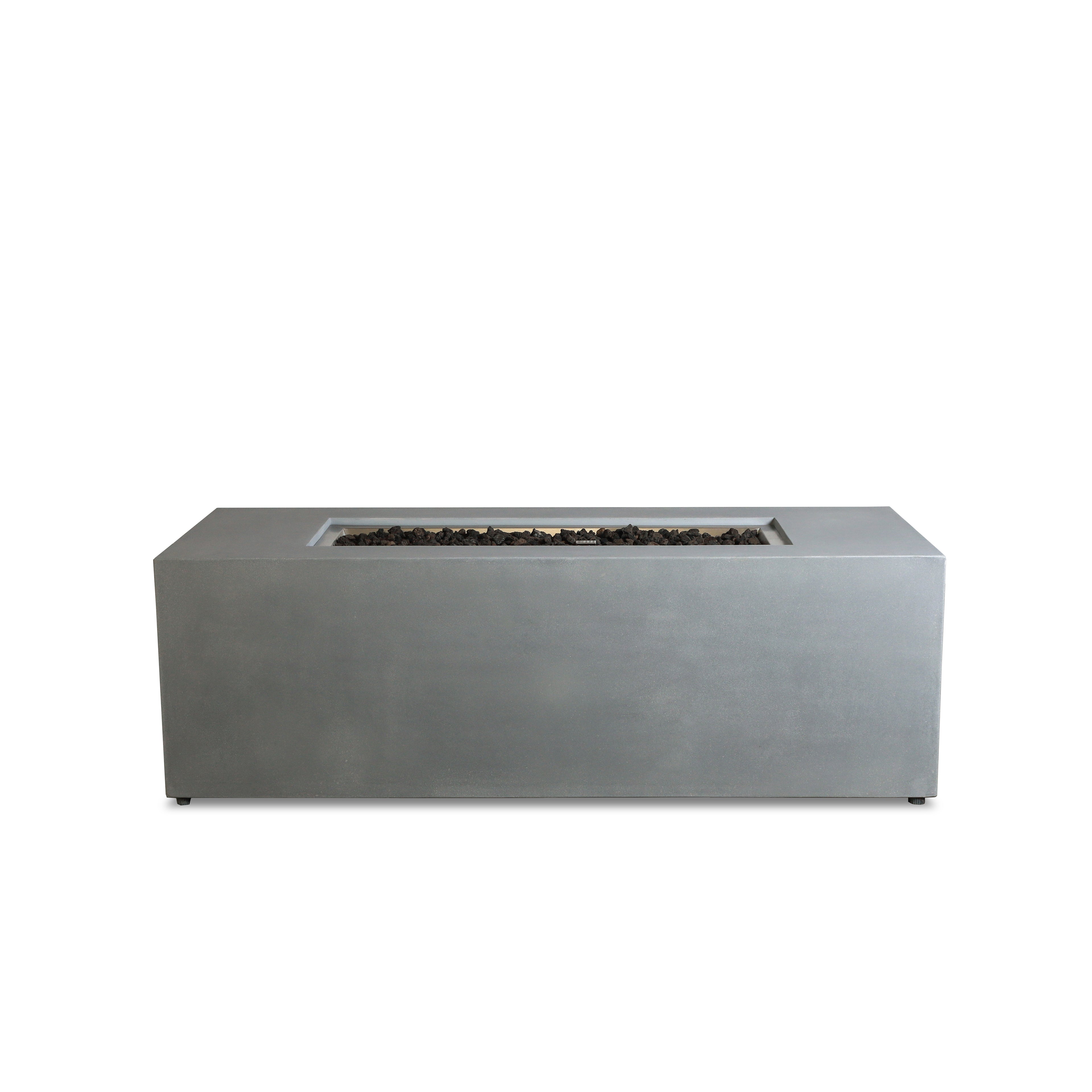 Mason 72" Rectangular Hidden Propane Gas Fire Pit#Finish_Natural Gray