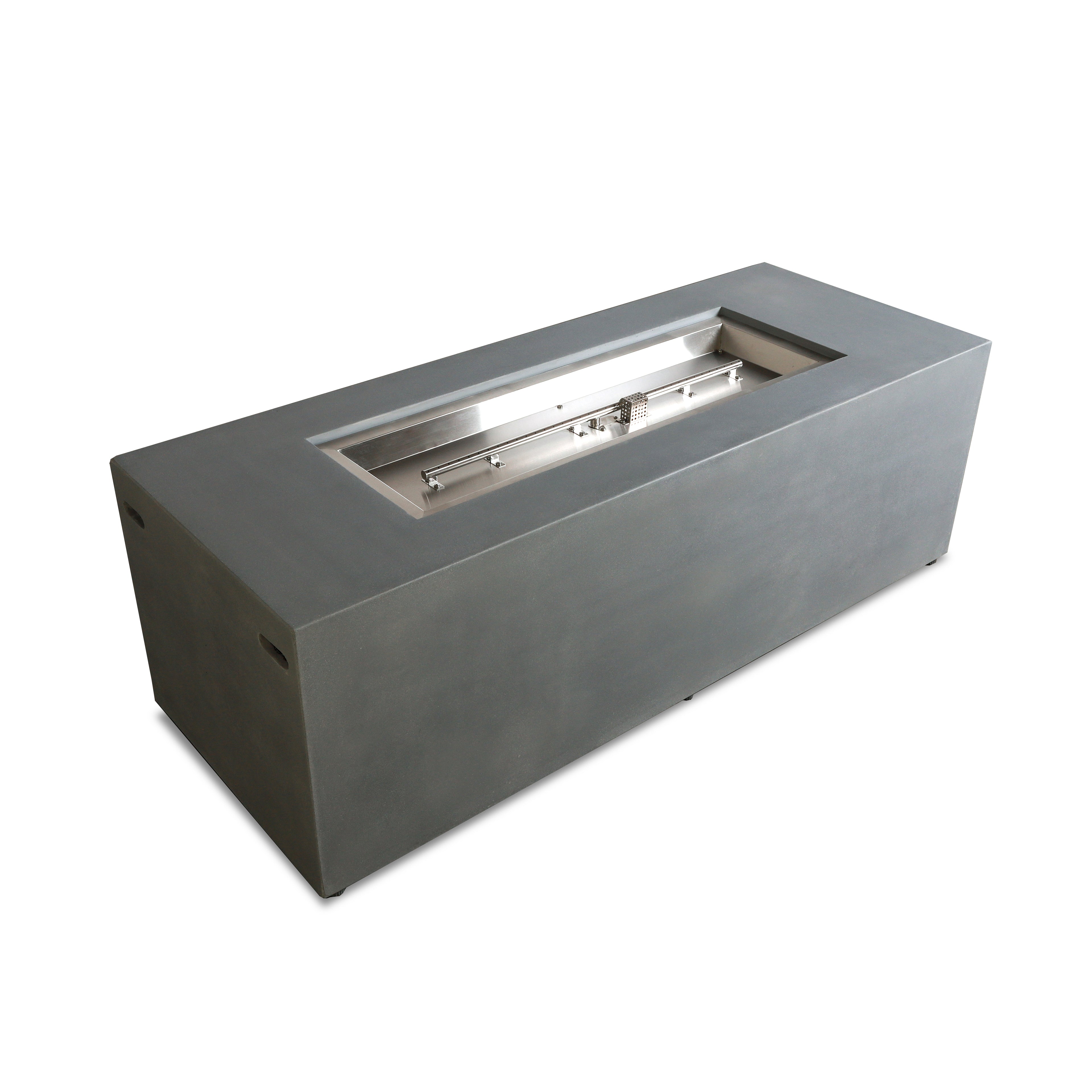 Mason 72" Rectangular Hidden Propane Gas Fire Pit#Finish_Natural Gray