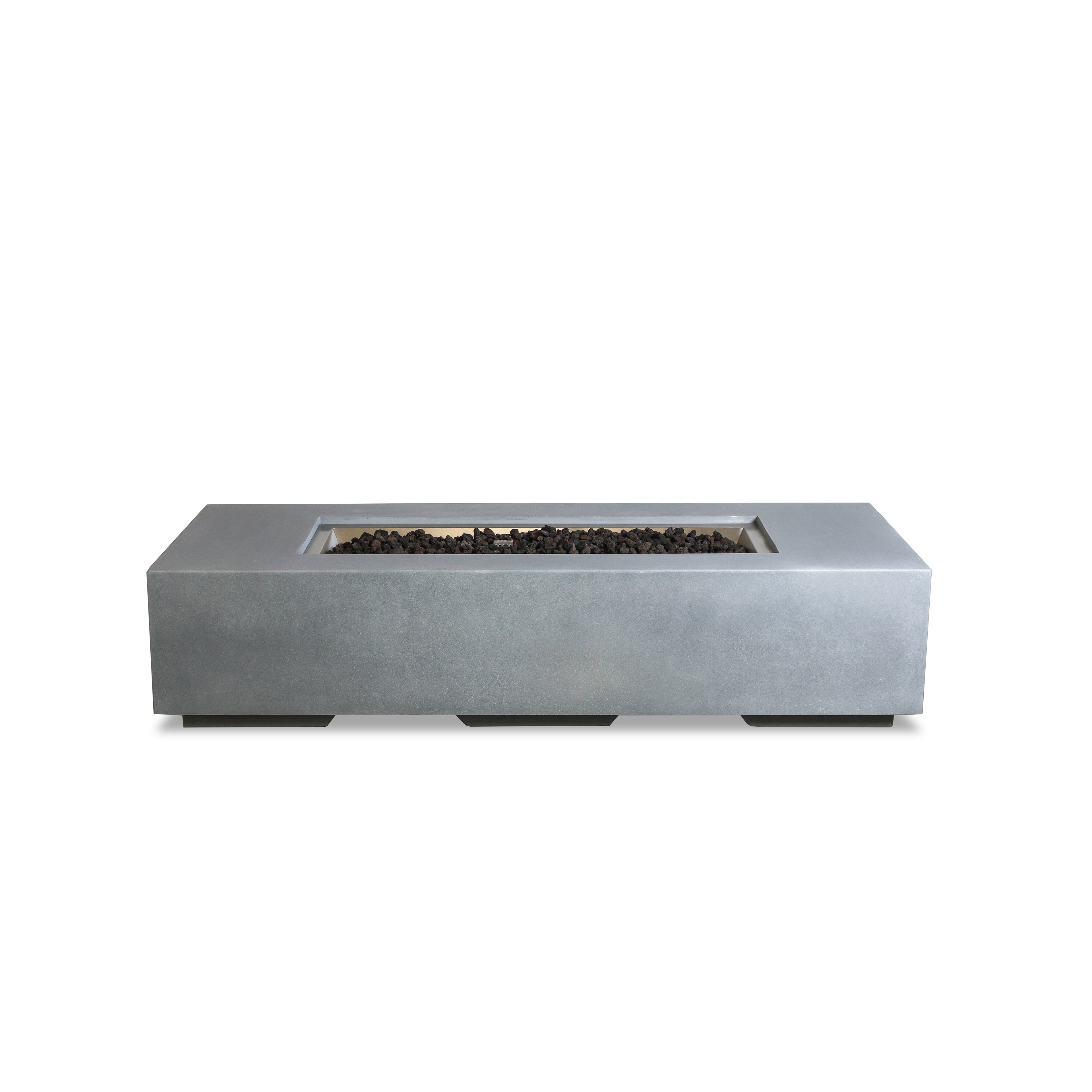 Mason 72" Rectangular Gas Fire Pit#Finish_Natural Gray
