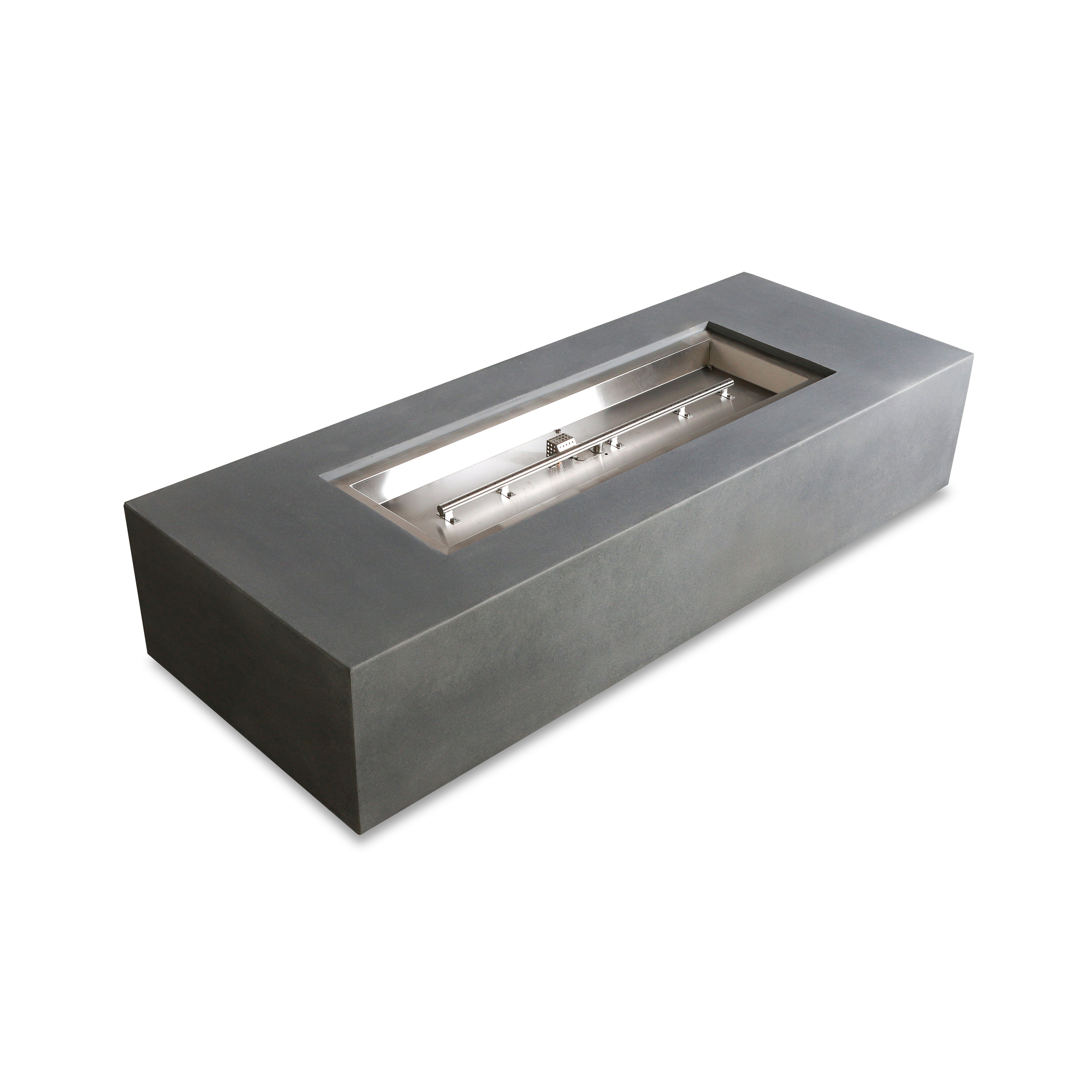 Mason 72" Rectangular Gas Fire Pit#Finish_Natural Gray