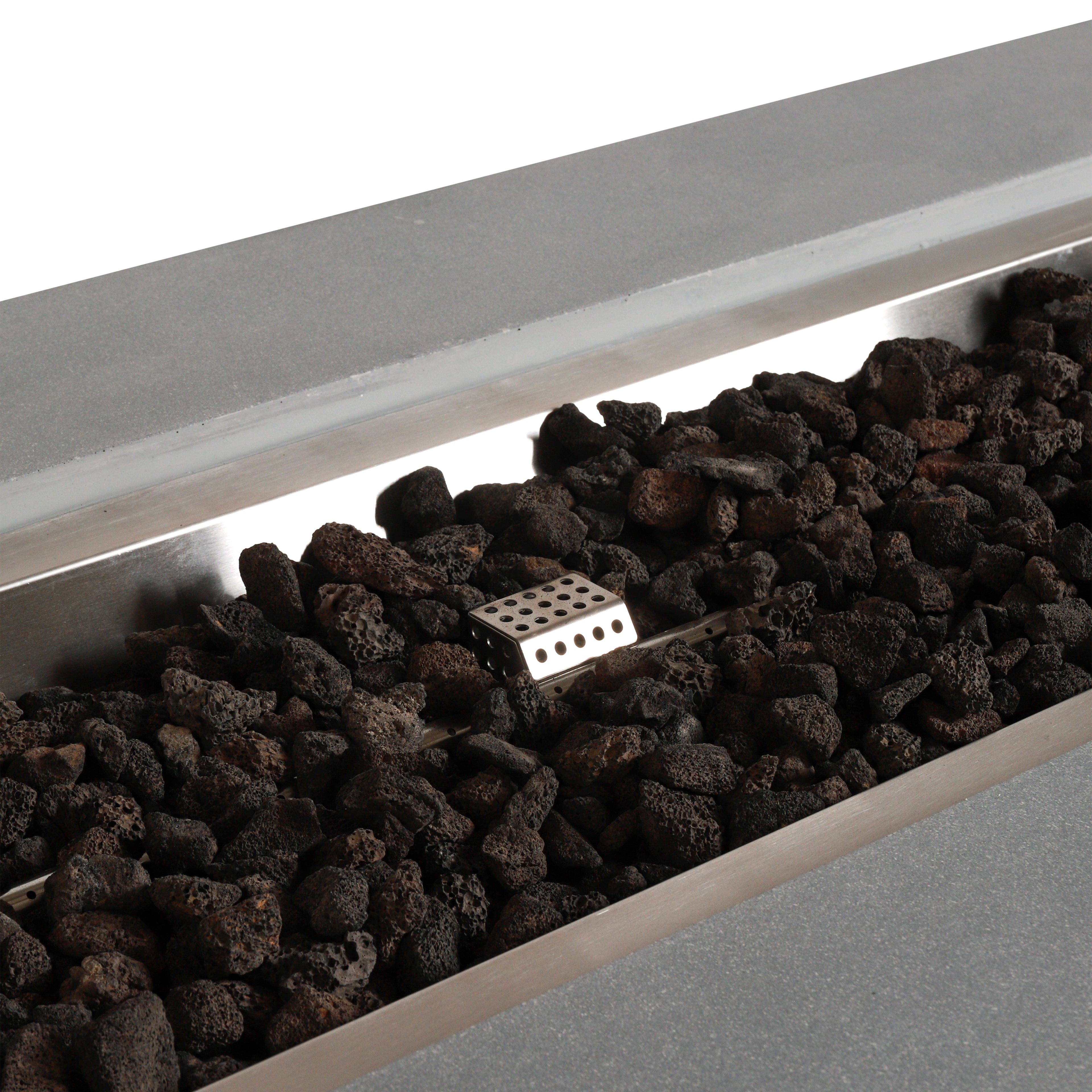 Mason 72" Rectangular Gas Fire Pit#Finish_Natural Gray