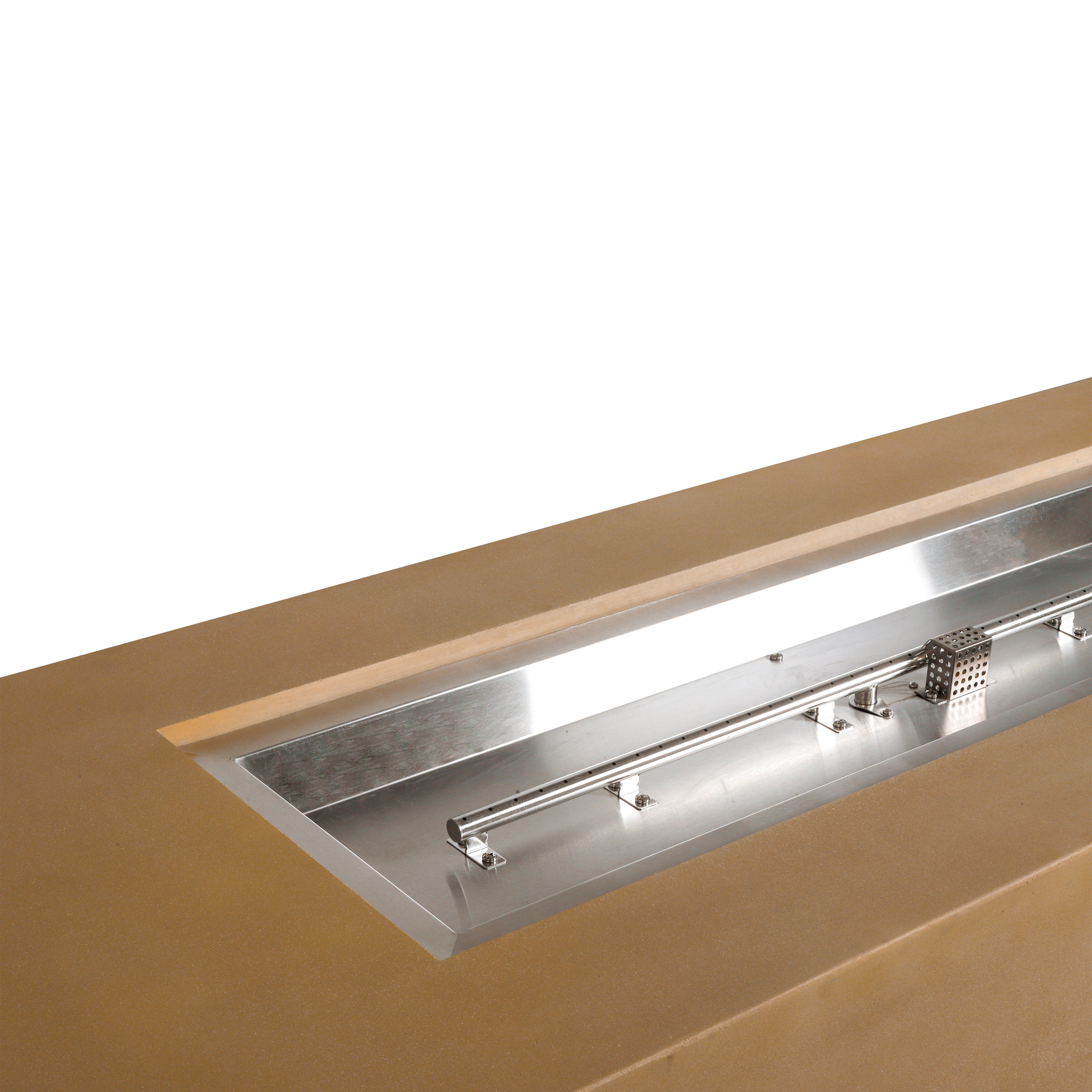 Mason 72" Rectangular Hidden Propane Gas Fire Pit#Finish_Sand