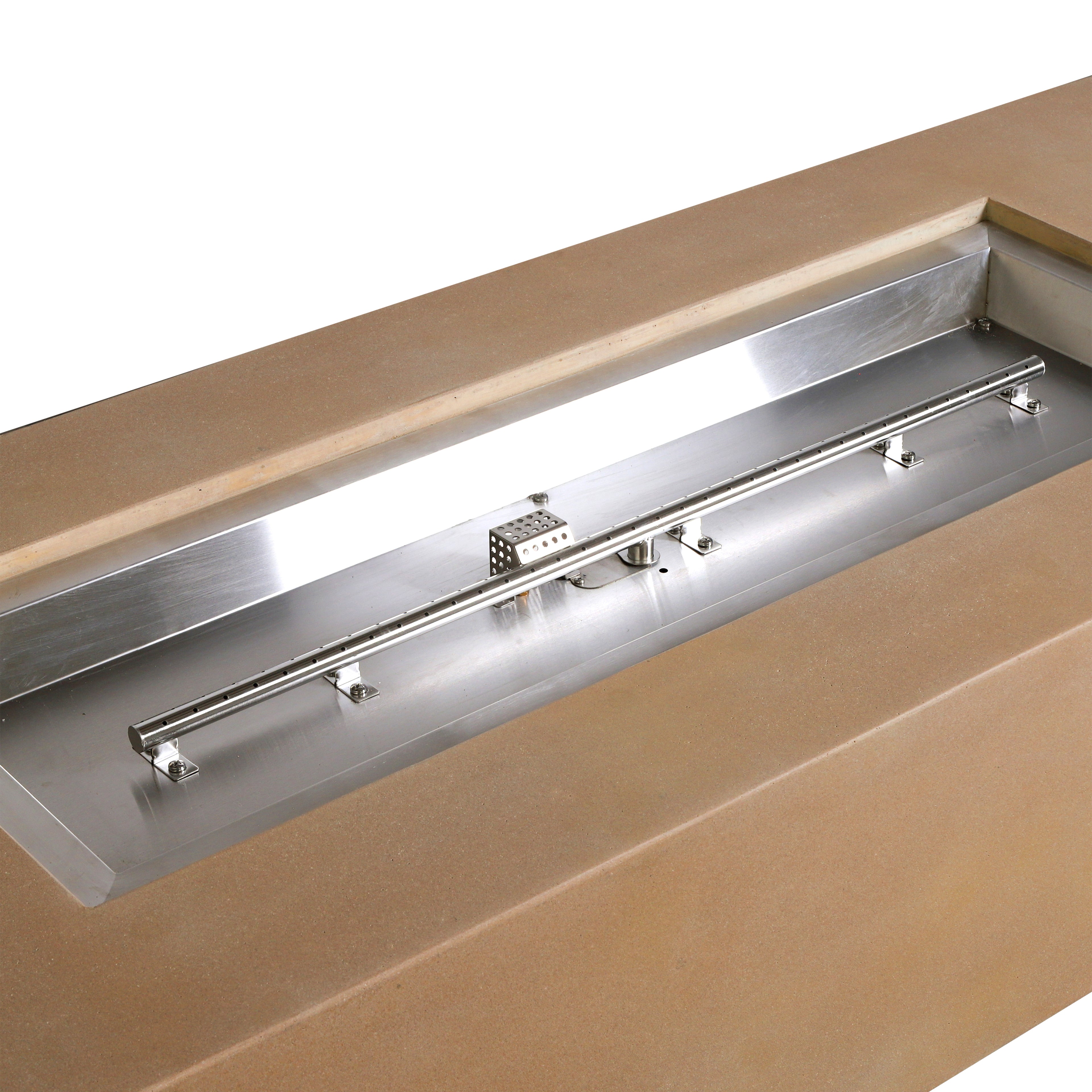 Mason 72" Rectangular Gas Fire Pit#Finish_Sand