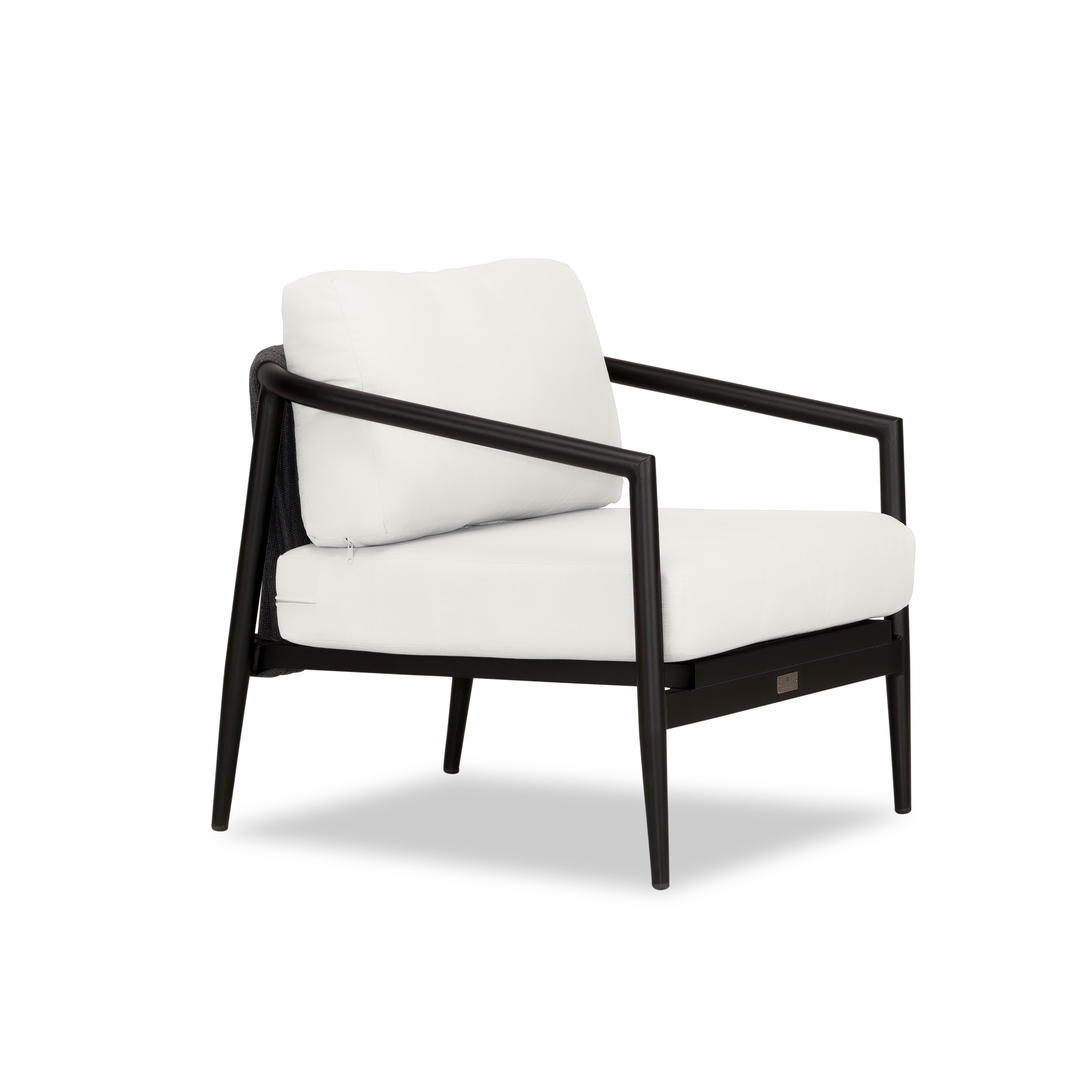 Olio Club Chair#Finish_Black#Fabric_Canvas Natural