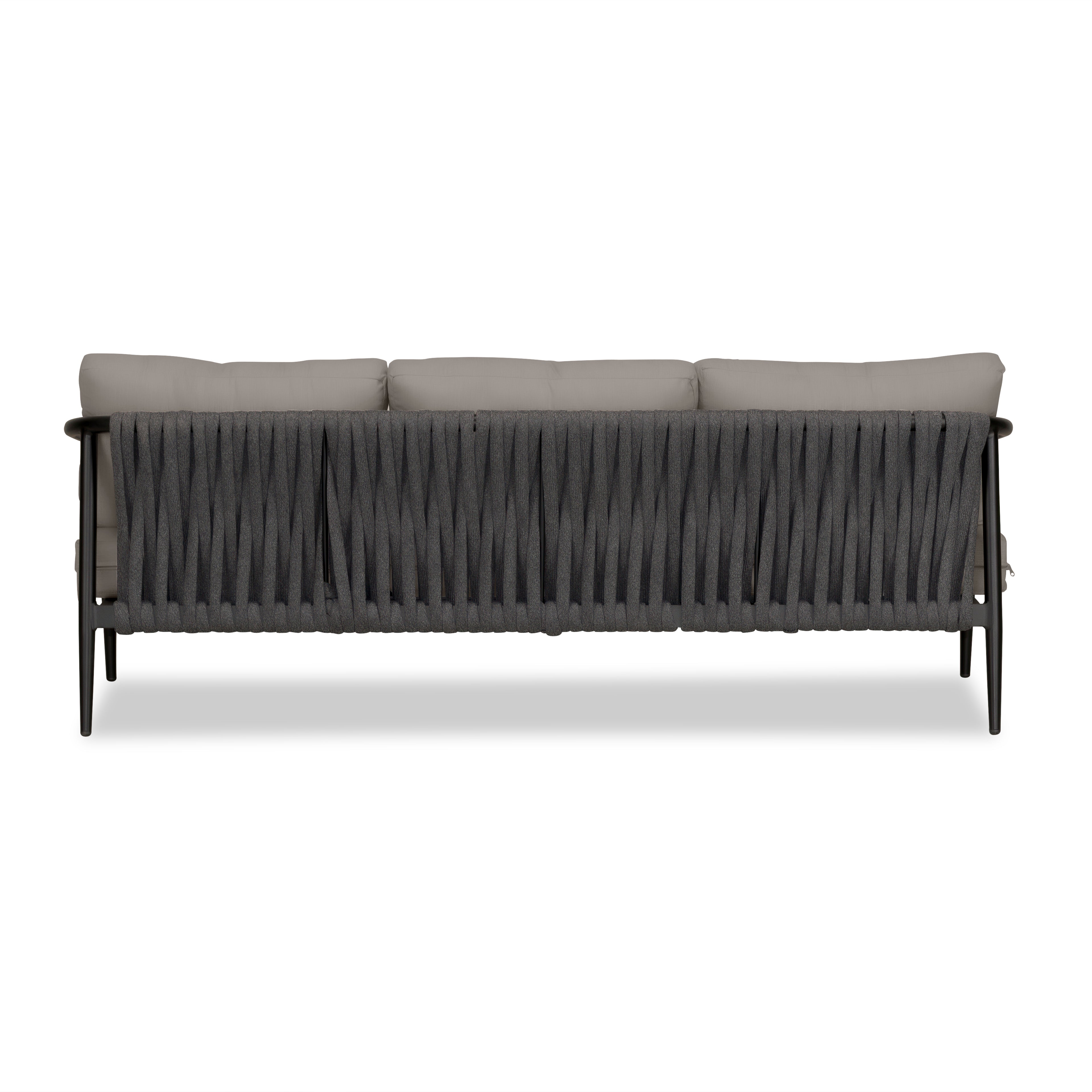 Olio Sofa#Finish_Black#Fabric_Canvas Charcoal